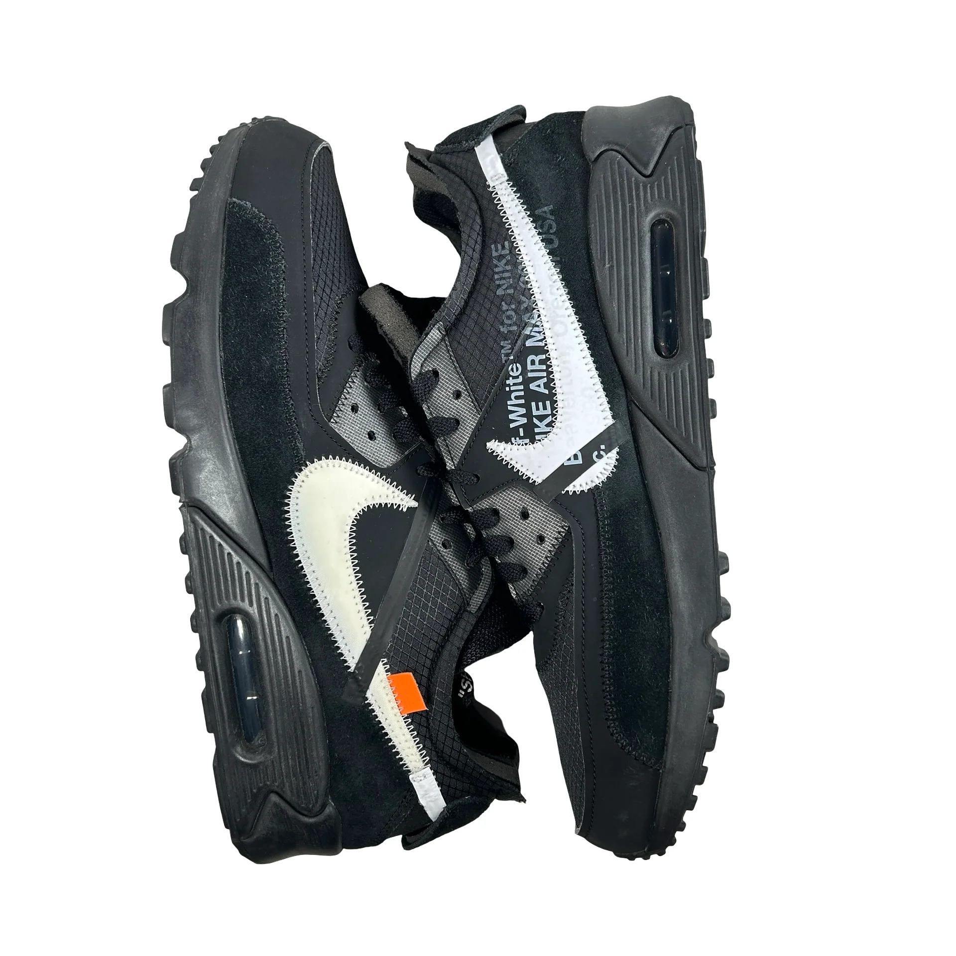AA7293 001 Air Max 90 Off-White Black [USED] - 12 M (Used) (Replace Box) - Image 4