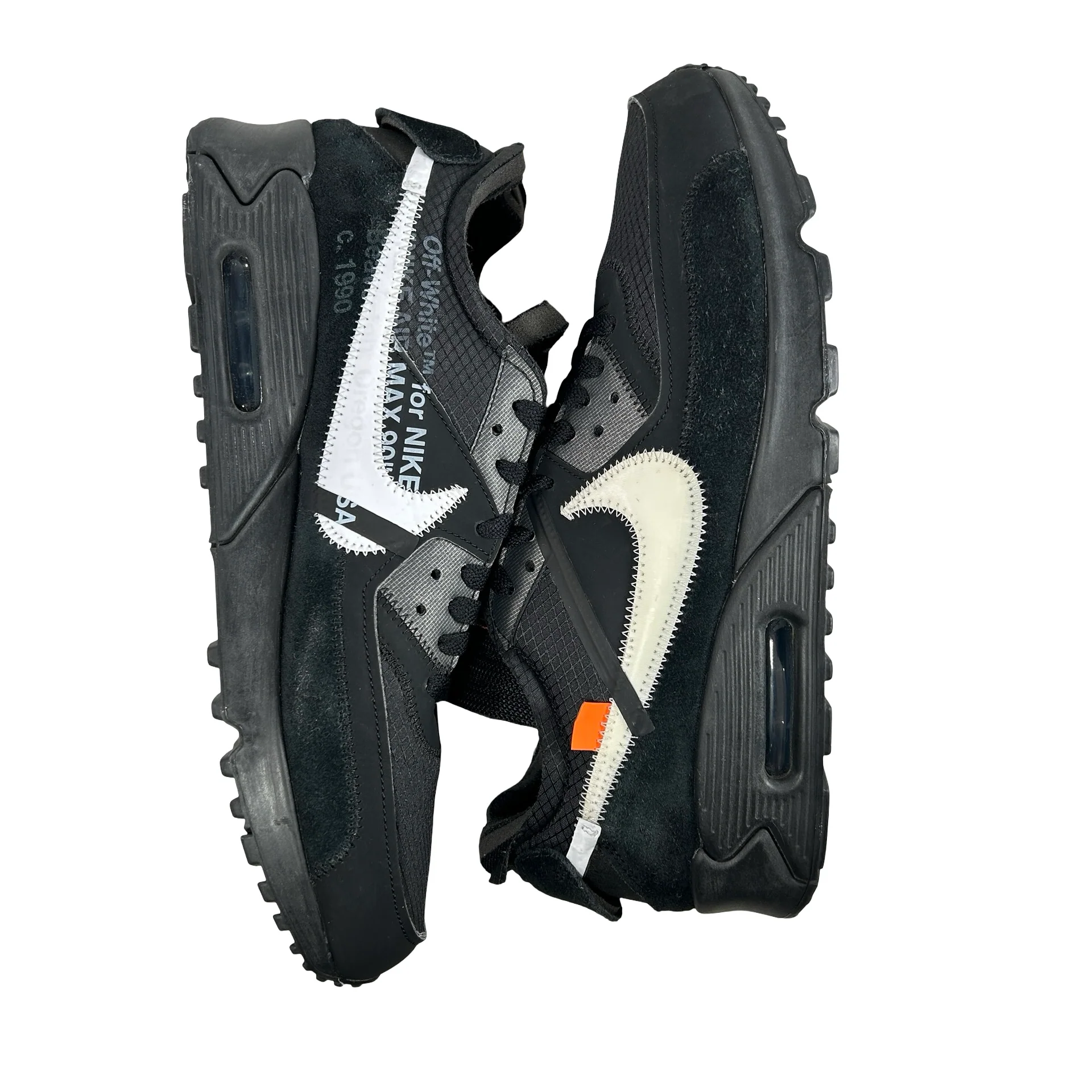 AA7293 001 Air Max 90 Off-White Black [USED] - 12 M (Used) (Replace Box) - Image 5