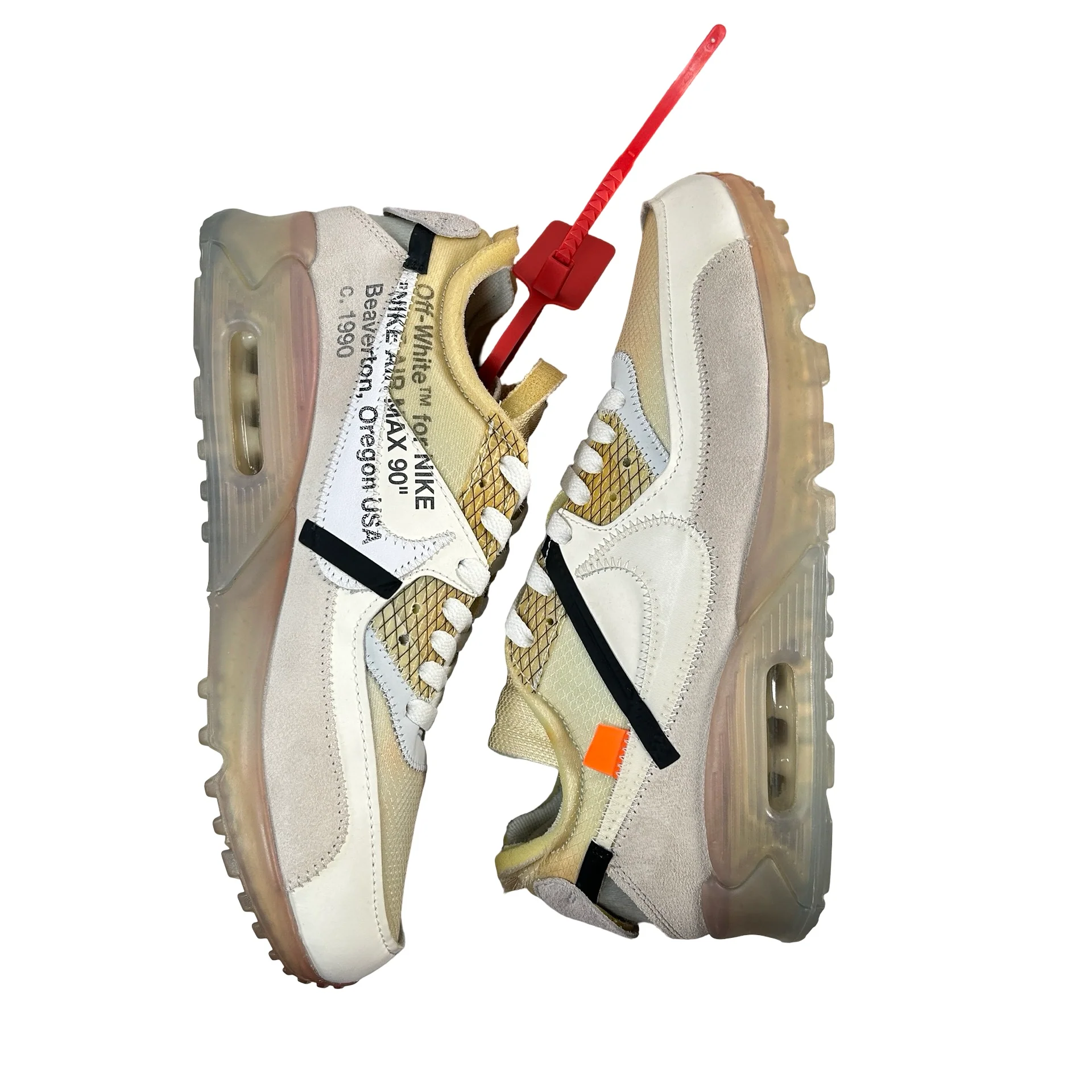 AA7293 100 Nike Air Max 90 Off-White - 8.5 M (Yellowing) - Image 5