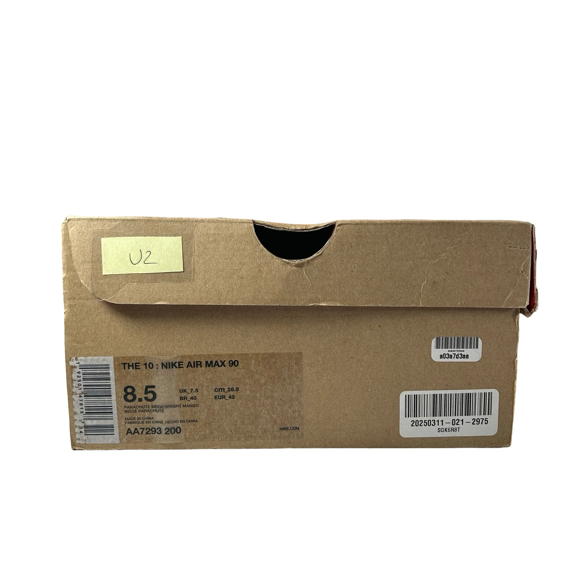 AA7293 200 Nike Air Max 90 Off-White Desert Ore [USED] - 8.5 M (Used2) - Image 7