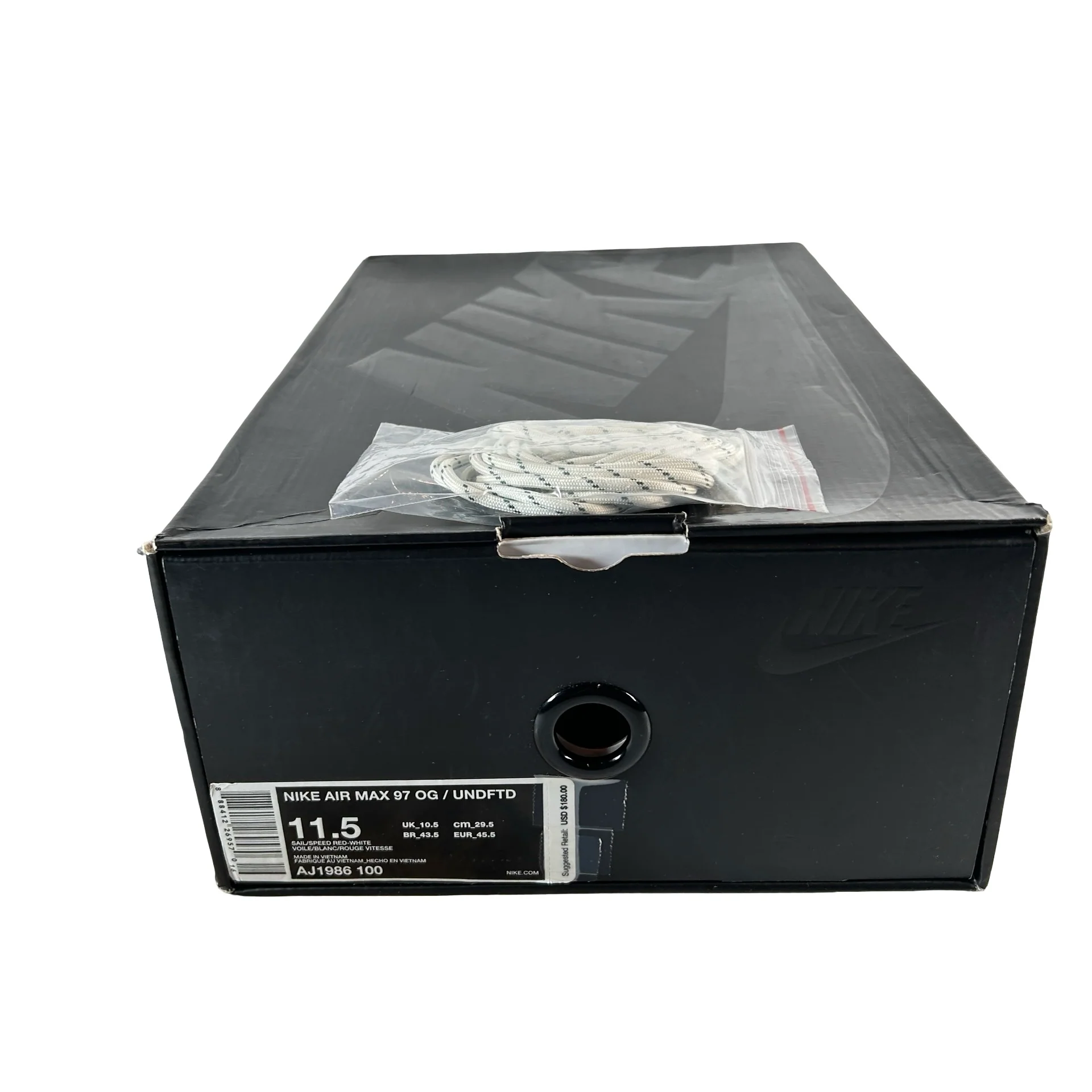 AJ1986 100 Nike Air Max 97 Undefeated White [USED] - 11.5 M (Used) - Image 7