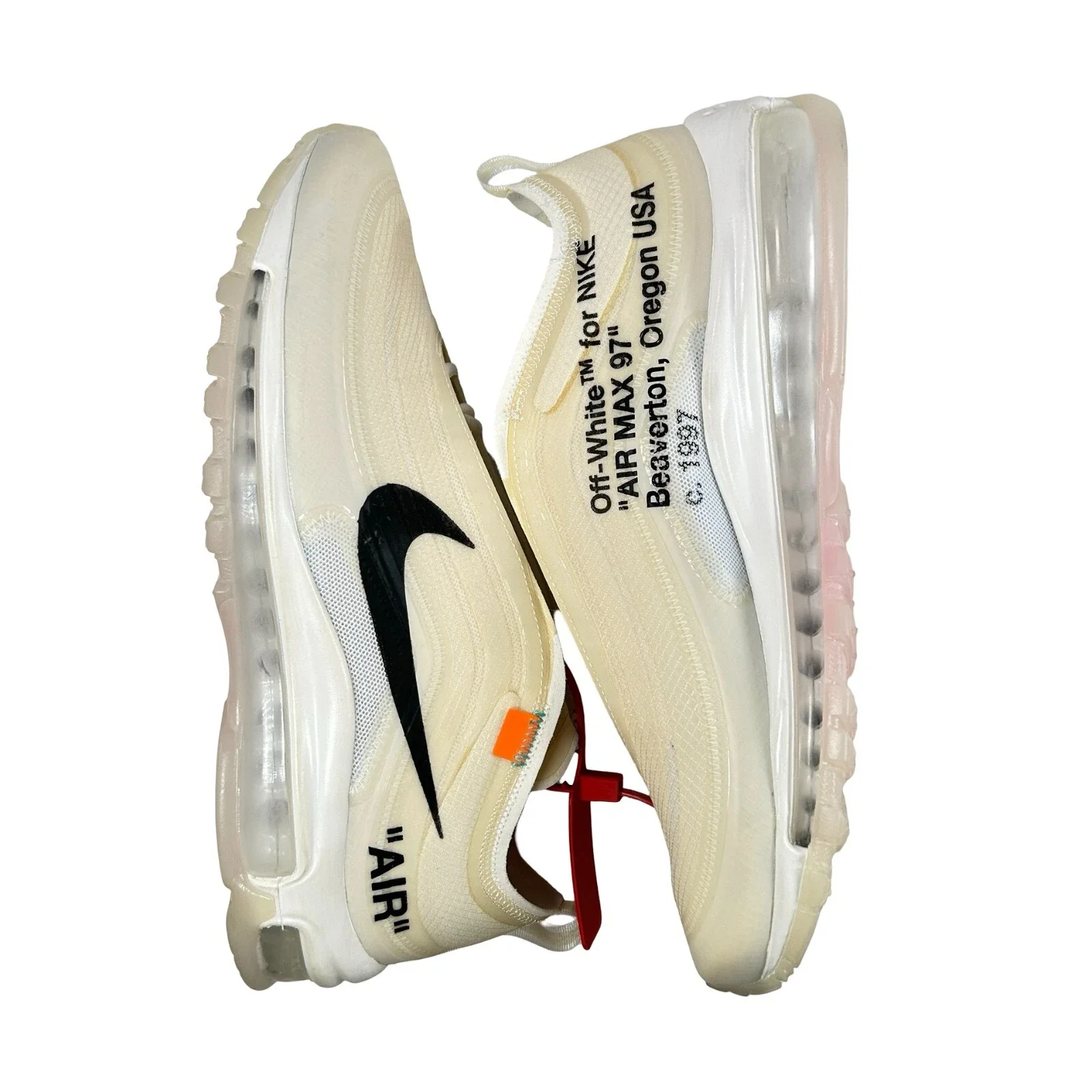 AJ4585 100 Nike Air Max 97 Off-White - 8.5 M (Yellowing) (Replace Box) - Image 4