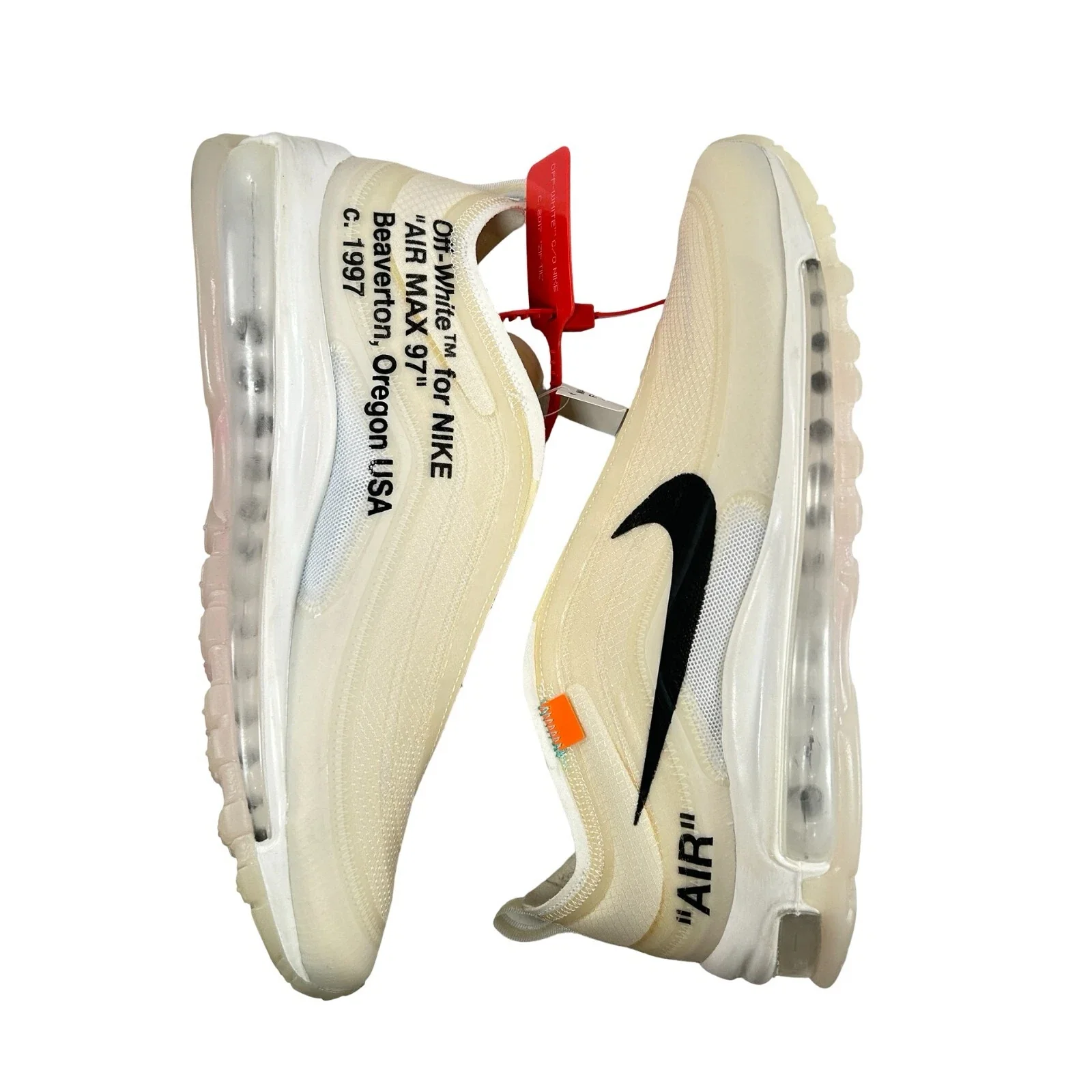 AJ4585 100 Nike Air Max 97 Off-White - 8.5 M (Yellowing) (Replace Box) - Image 5