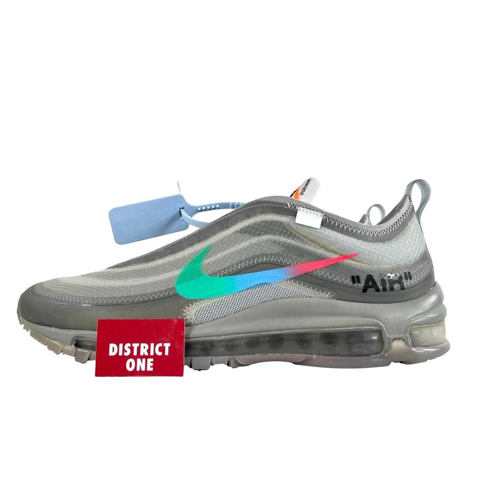 AJ4585 101 Nike Air Max 97 Off-White Menta - 8.5 M (Discoloration) (Replace Box)