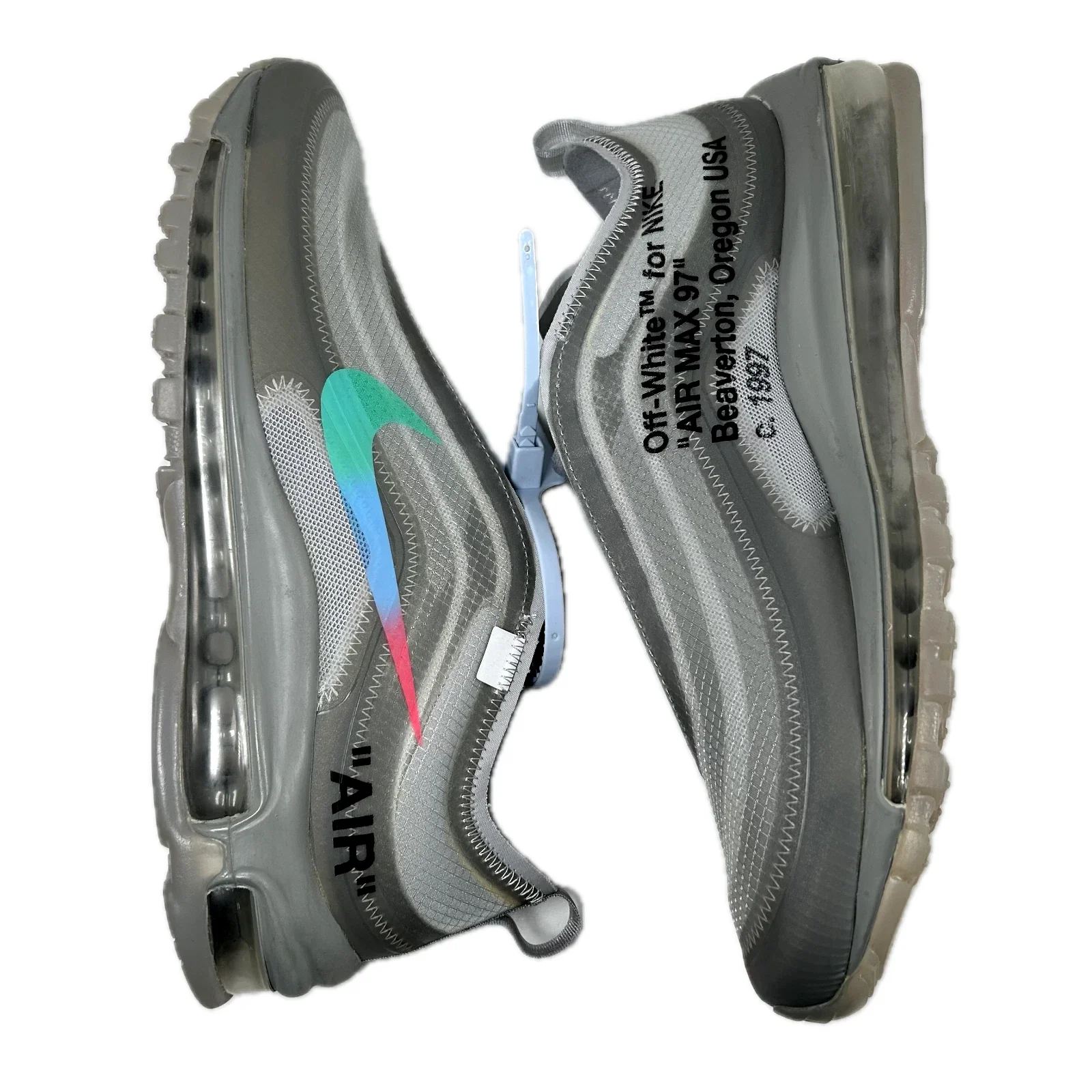 AJ4585 101 Nike Air Max 97 Off-White Menta [CONDITIONAL] - 8 M (Discoloration) (Replace Box) - Image 4