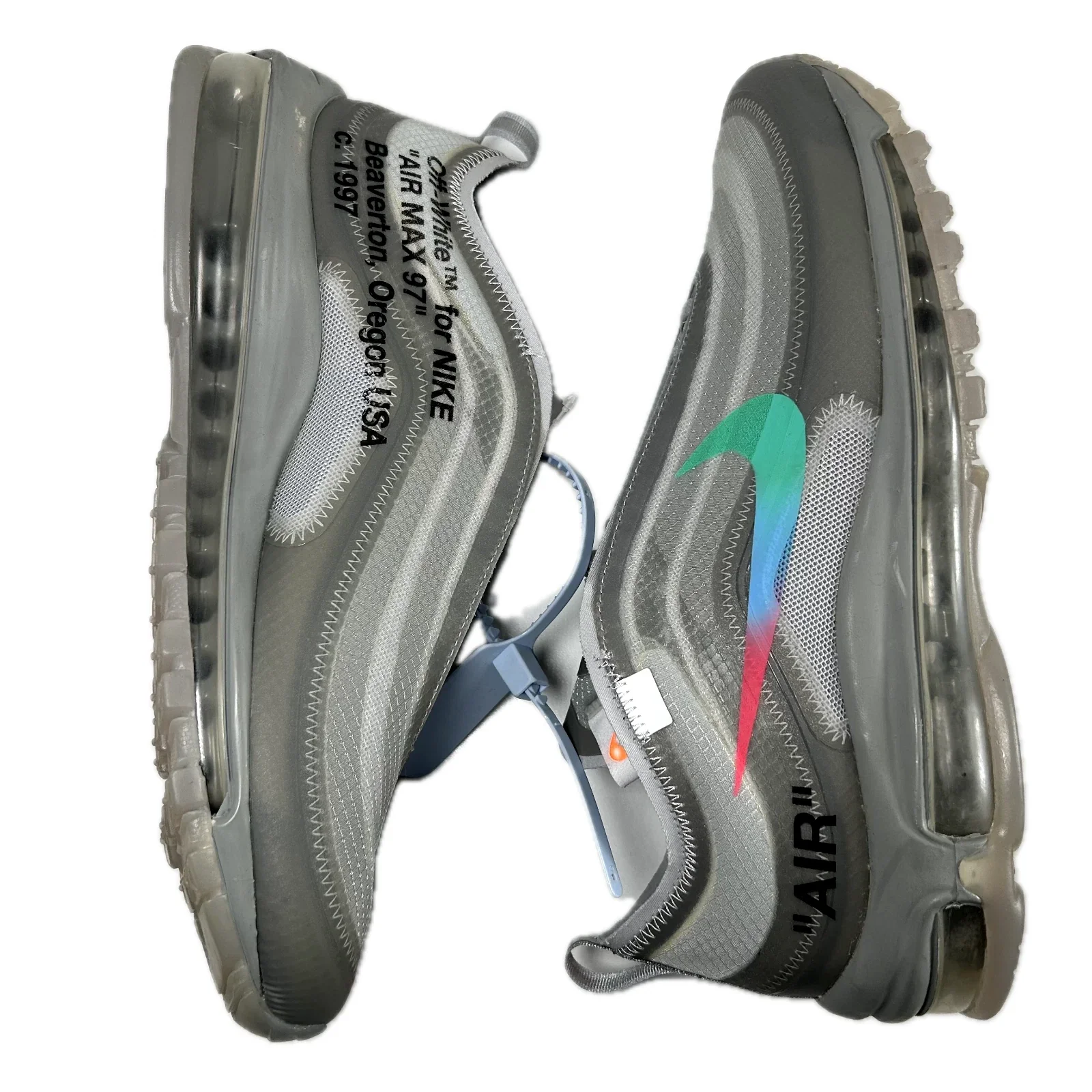AJ4585 101 Nike Air Max 97 Off-White Menta [CONDITIONAL] - 8 M (Discoloration) (Replace Box) - Image 5