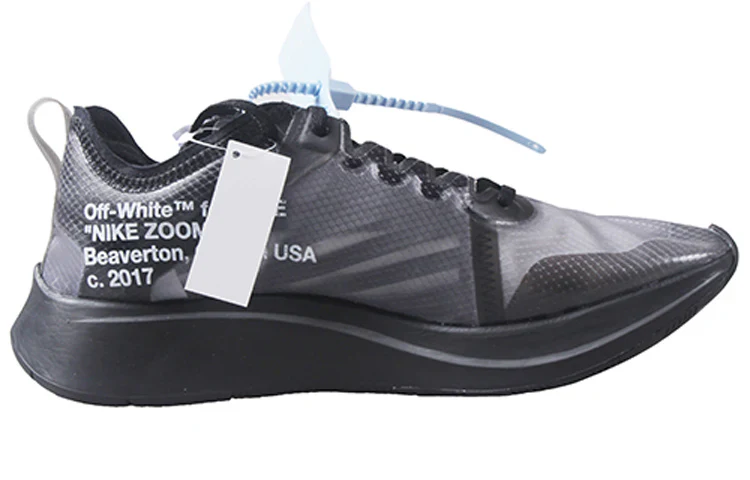 AJ4588 001 Nike Zoom Fly Off-White Black Silver - Image 2