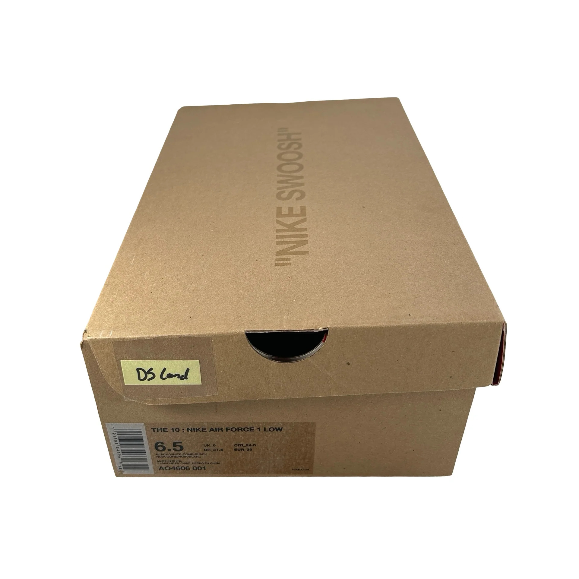 AO4606 001 Nike Air Force 1 Low Off-White Black White [CONDITIONAL] - 6.5 M (Slight yellowing on swoosh) - Image 6