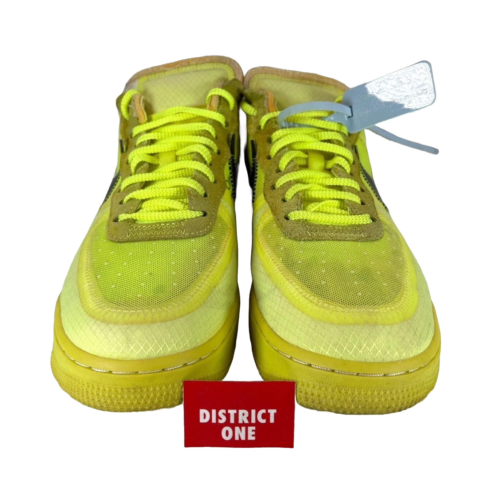 AO4606 700 Nike Air Force 1 Low Off-White Volt [USED] - 10.5 M (Used) (Replace Box) - Image 2