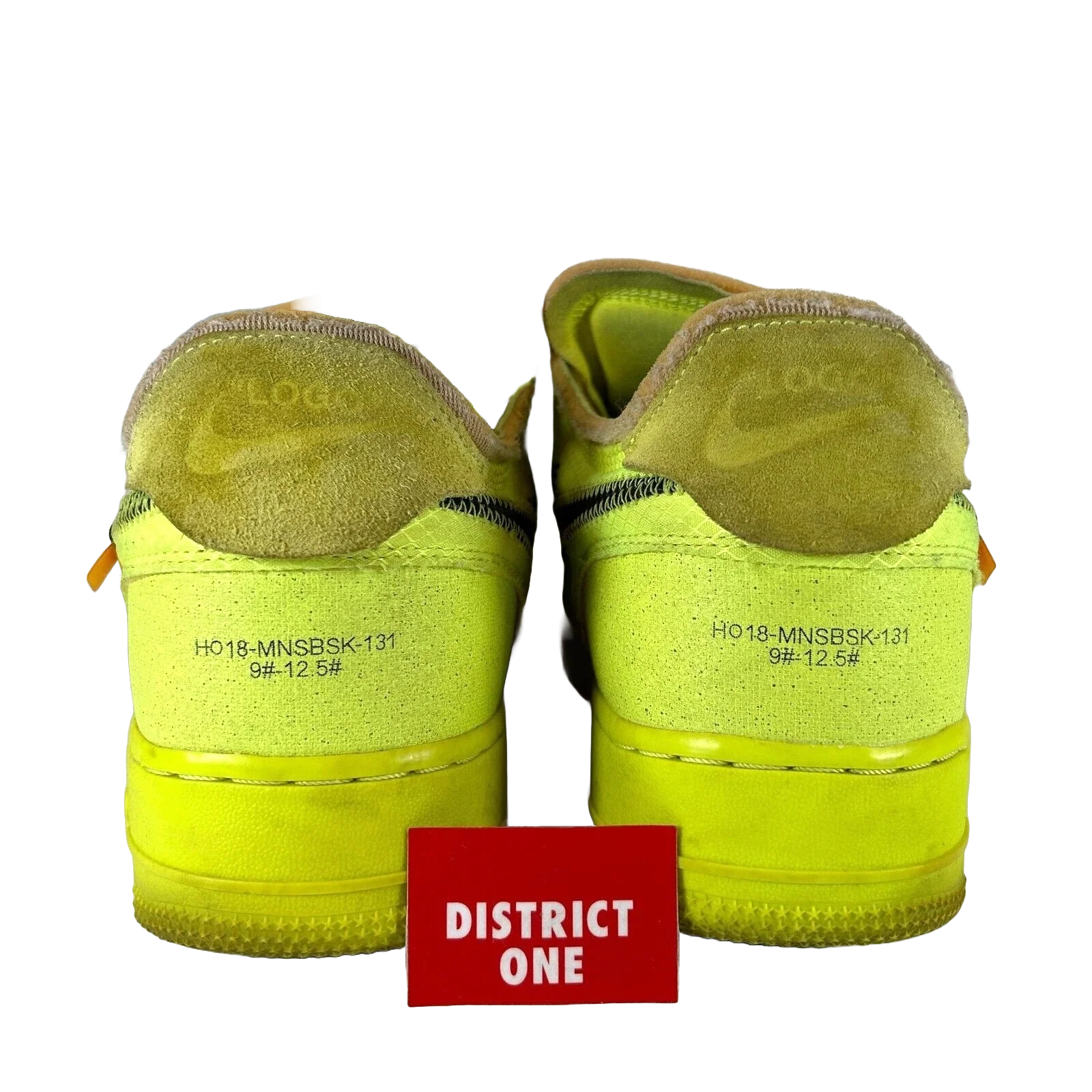AO4606 700 Nike Air Force 1 Low Off-White Volt [USED] - 10.5 M (Used) (Replace Box) - Image 3