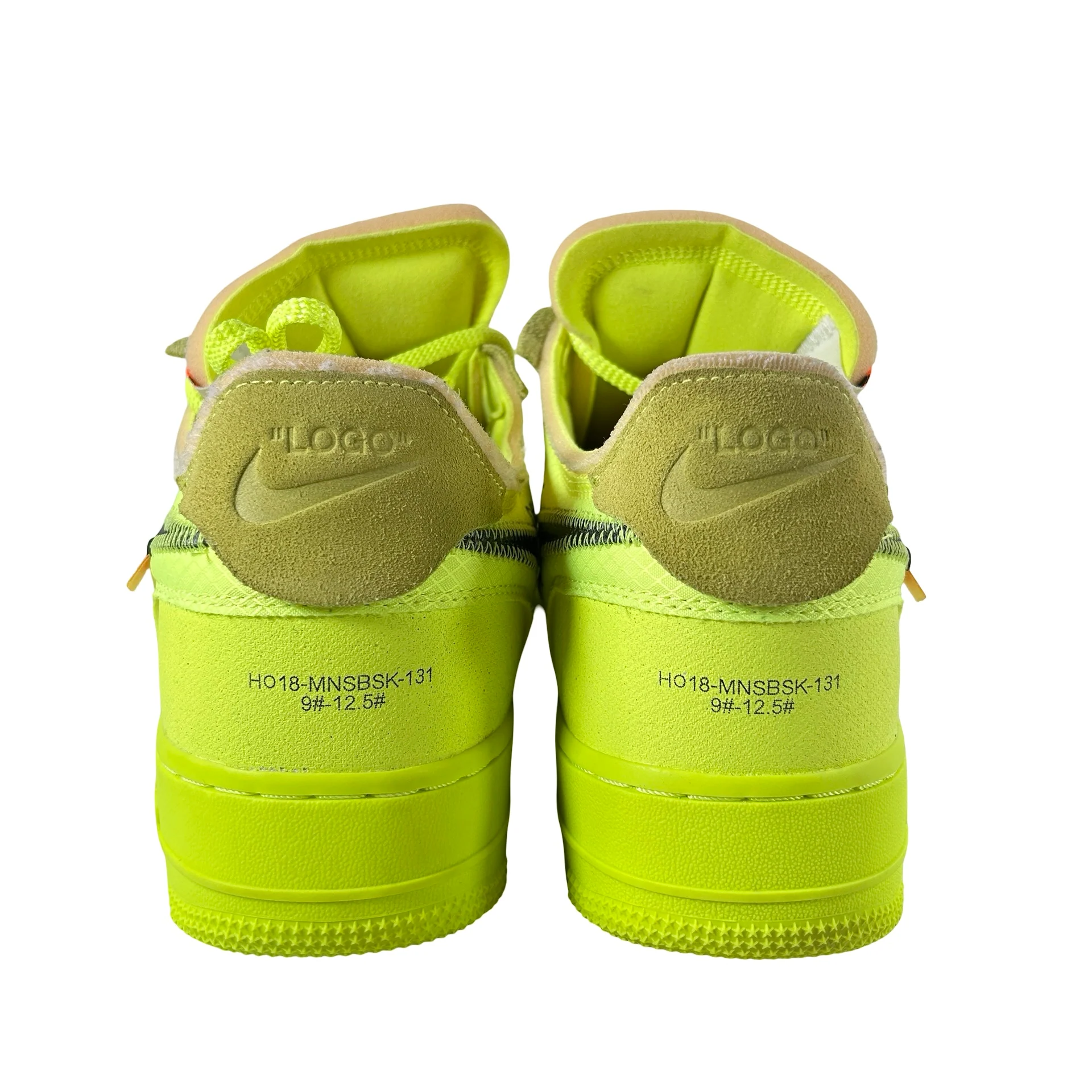 AO4606 700 Nike Air Force 1 Low Off-White Volt [USED] - 10.5 M (VNDS) (Replace Box) - Image 3