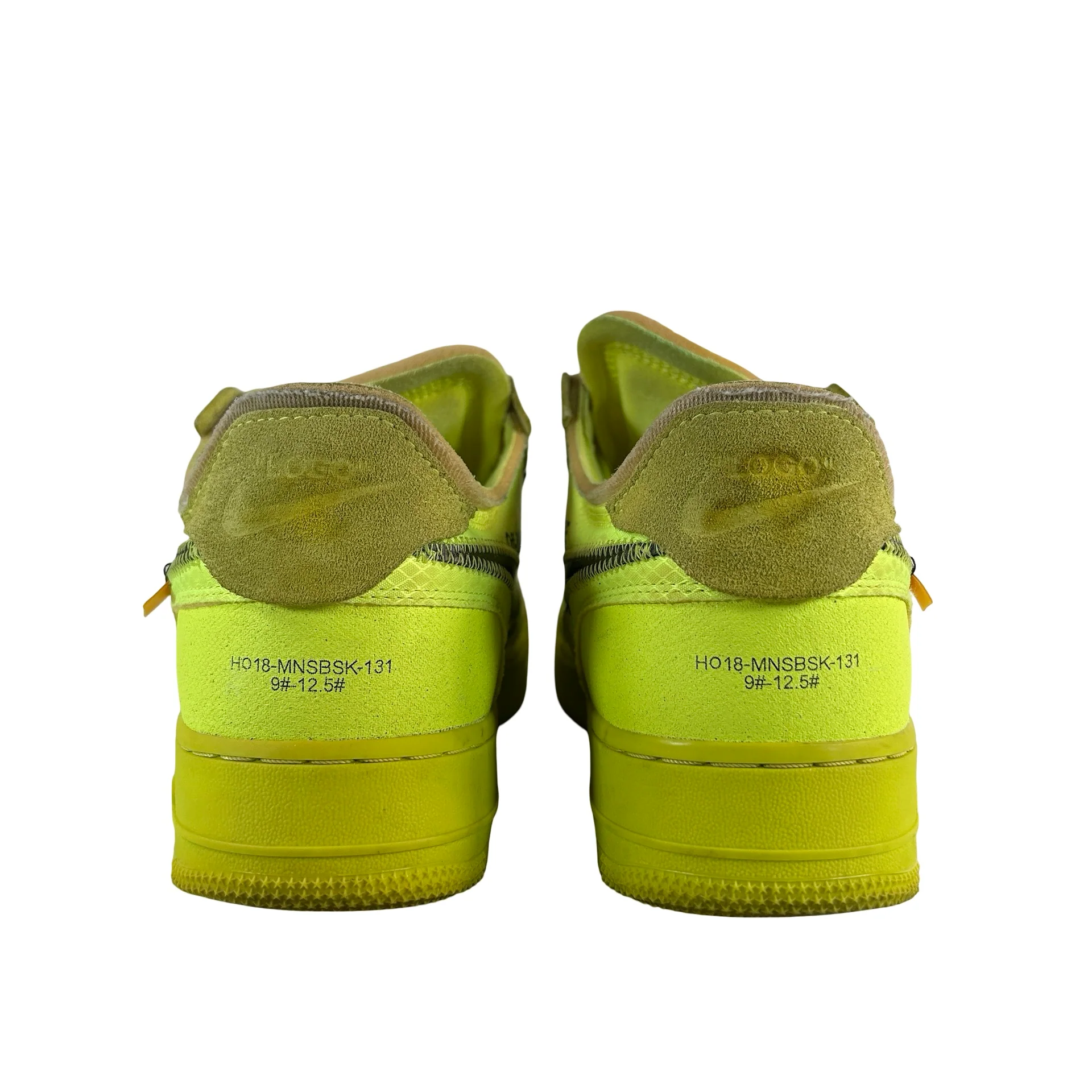 AO4606 700 Nike Air Force 1 Low Off-White Volt [USED] - 10 M (Used) - Image 3