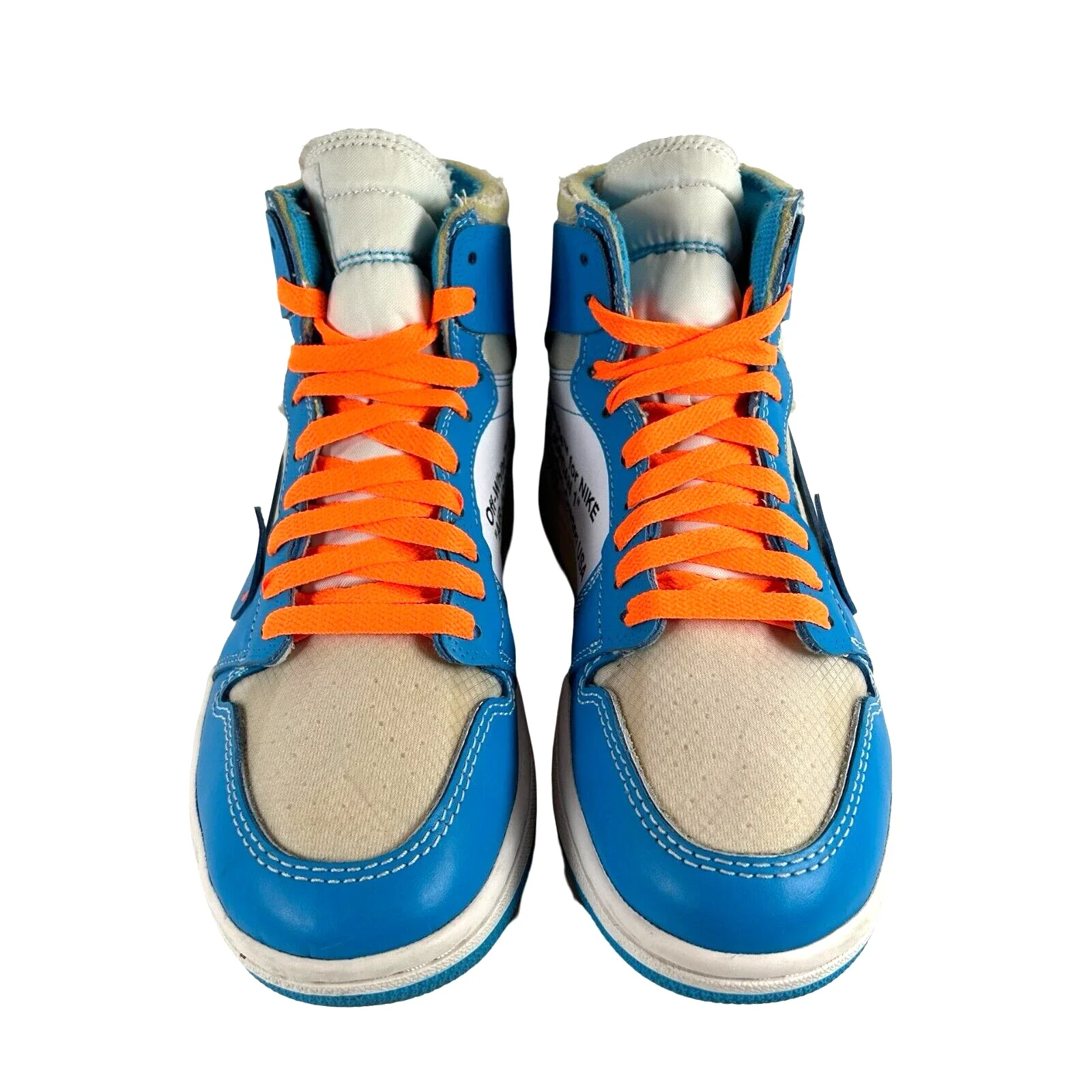 AQ0818 148 Jordan 1 Retro High Off-White UNC [USED] - 7 M (Used) (No Box) - Image 2