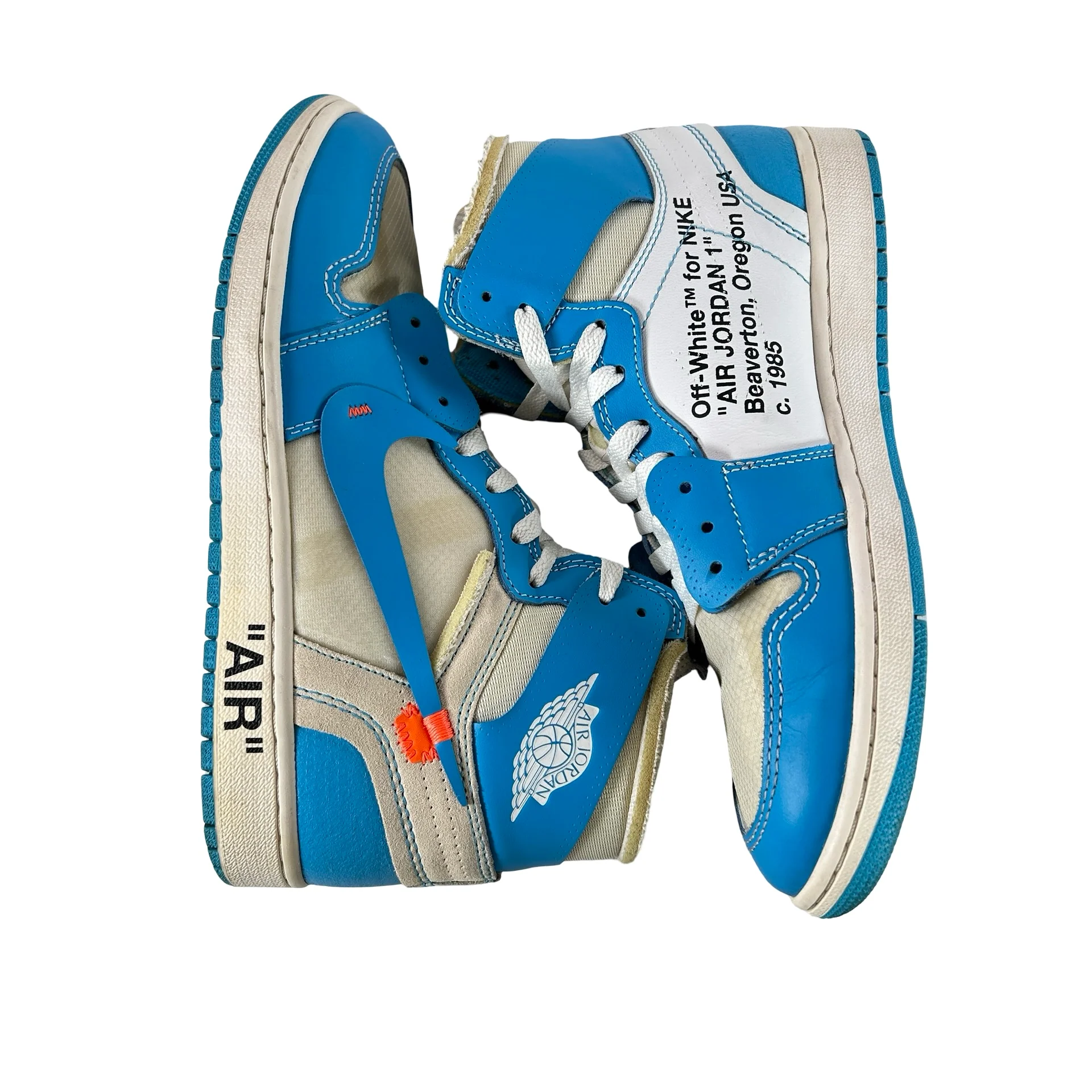 AQ0818 148 Jordan 1 Retro High Off-White UNC [USED] - 9.5 M (Used) - Image 4