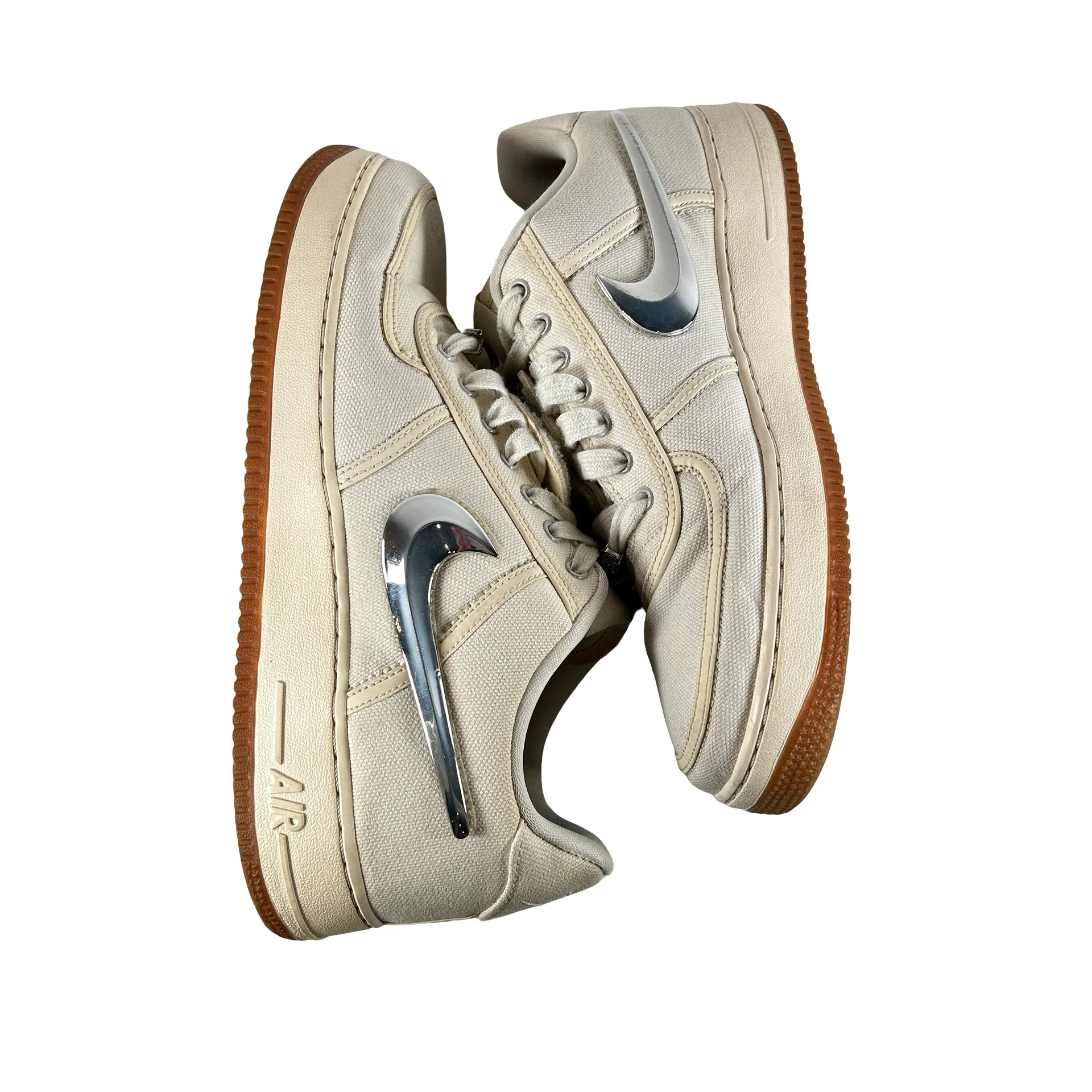 AQ4211 101 Nike Air Force 1 Low Travis Scott Sail [USED] - 11.5 M (Used) (No Box) - Image 4