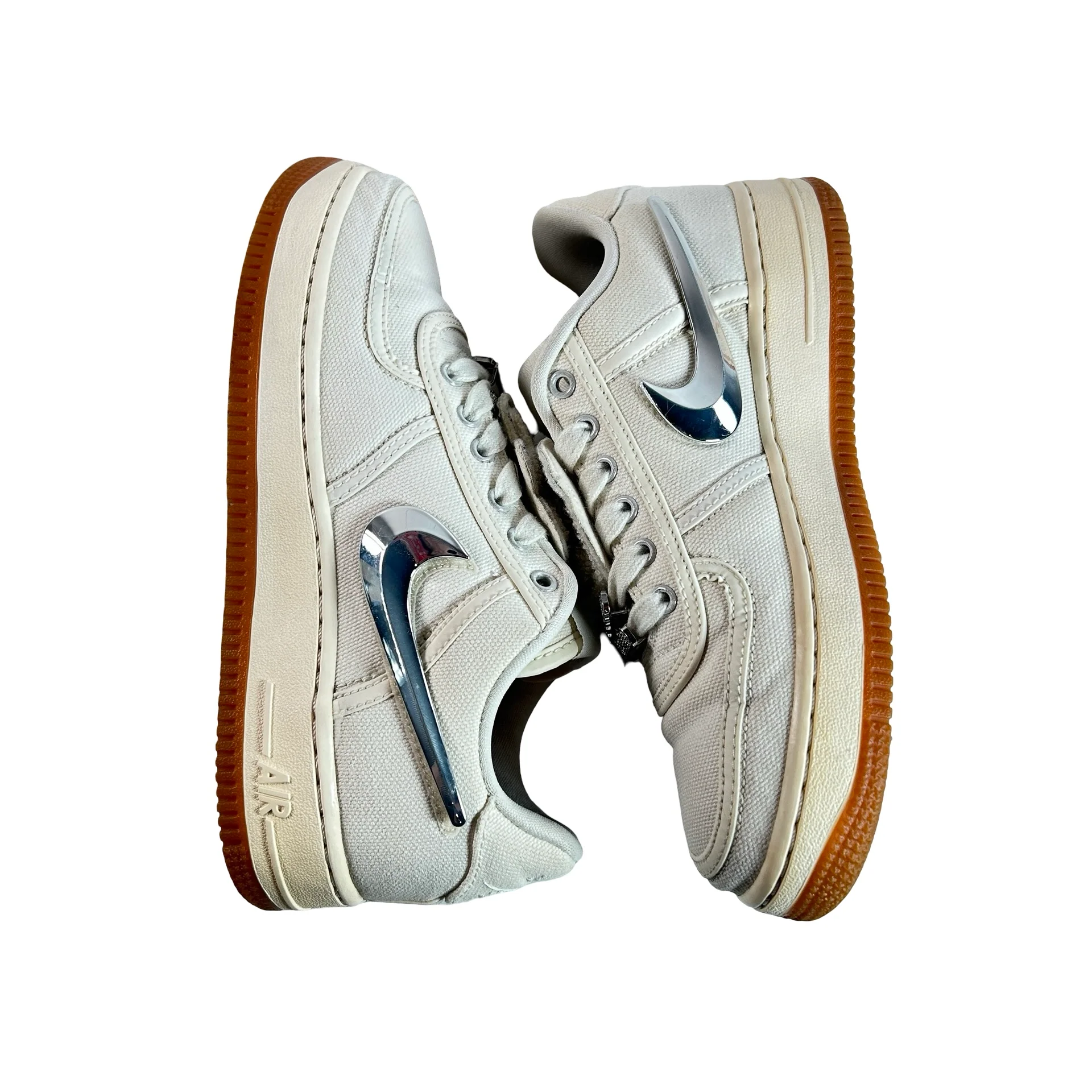AQ4211 101 Nike Air Force 1 Low Travis Scott Sail [USED] - 5.5 M (Used) - Image 4