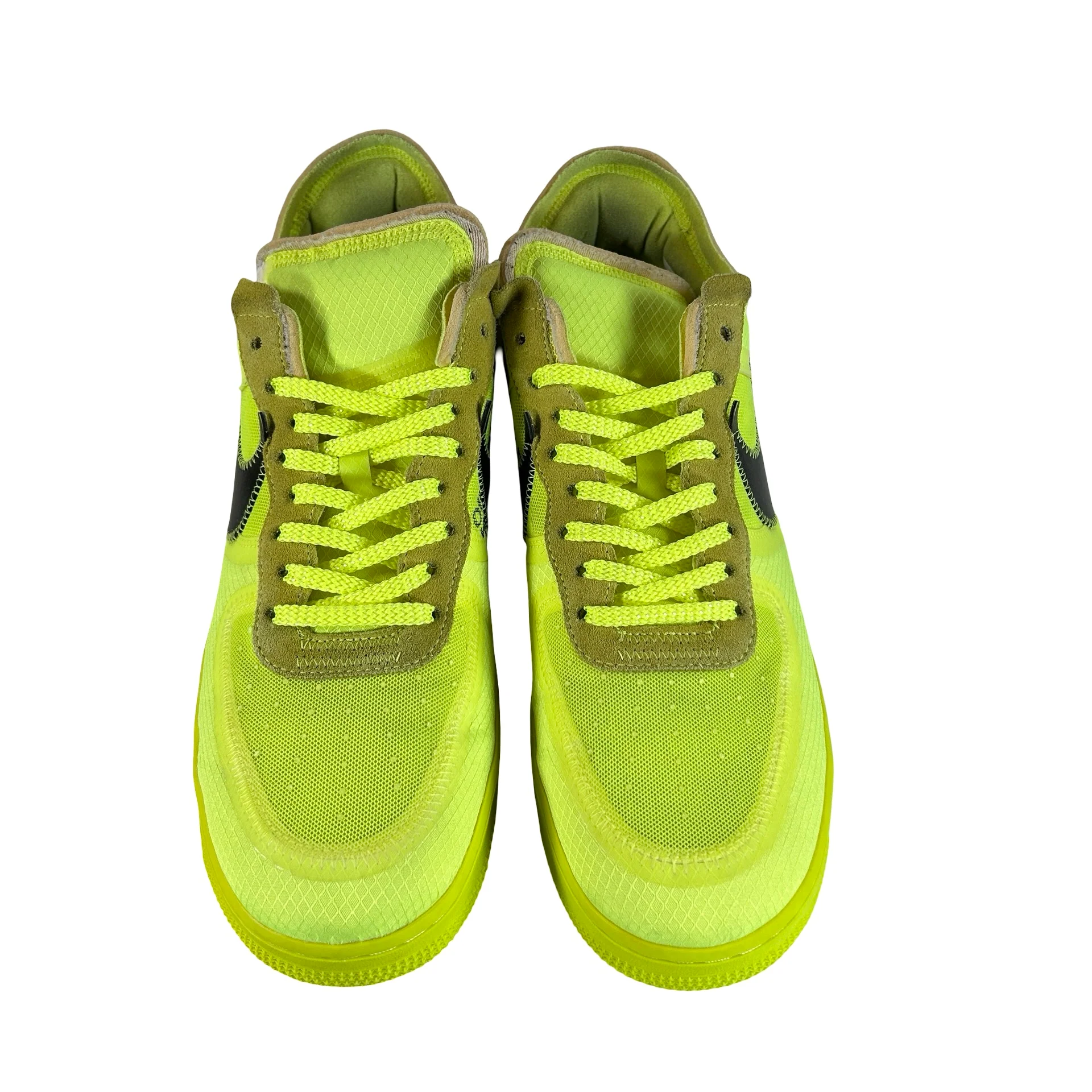 AO4606 700 Nike Air Force 1 Low Off-White Volt [USED] - 13 M (Used) - Image 2
