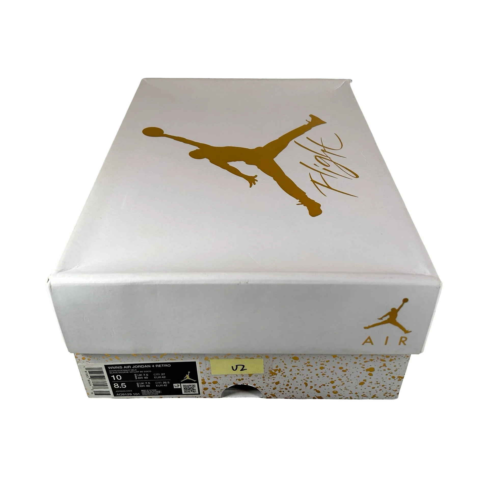 AQ9129 101 Jordan 4 Retro Vivid Sulfur (Women's) [USED] - 10 W (Used2) - Image 7