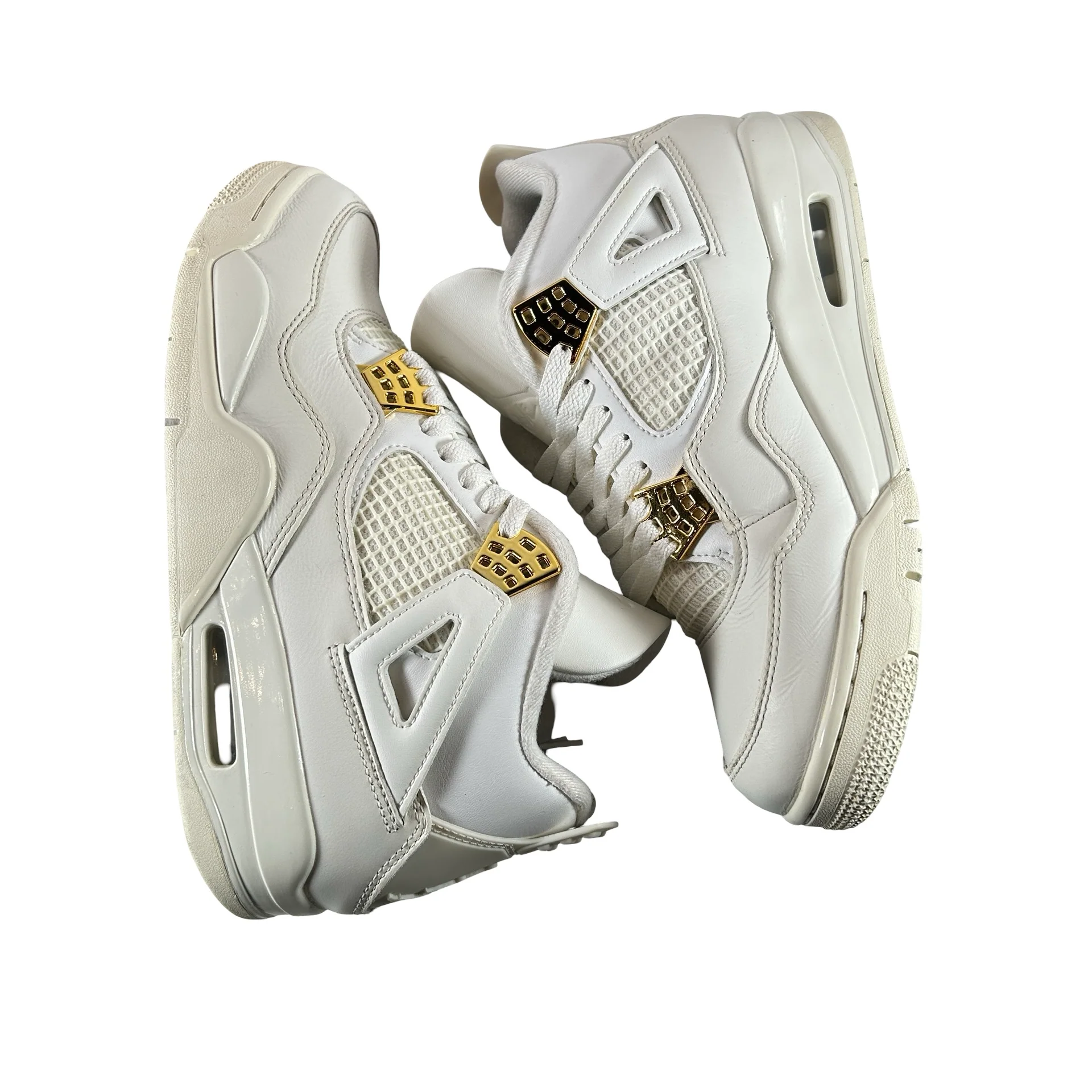 AQ9129 170 Jordan 4 Retro Metallic Gold (W) [USED] - 10 W (Used3) - Image 4