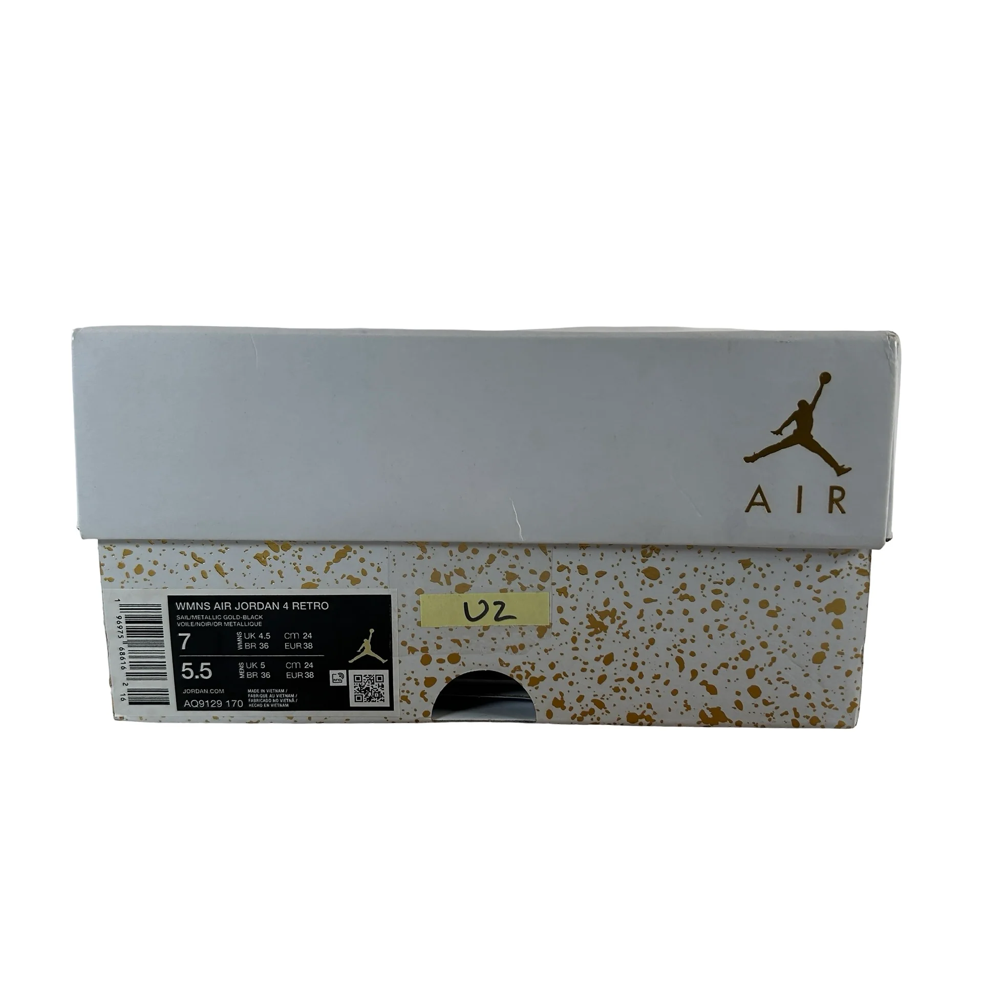 AQ9129 170 Jordan 4 Retro Metallic Gold (W) [USED] - 7 W (Used2) - Image 7