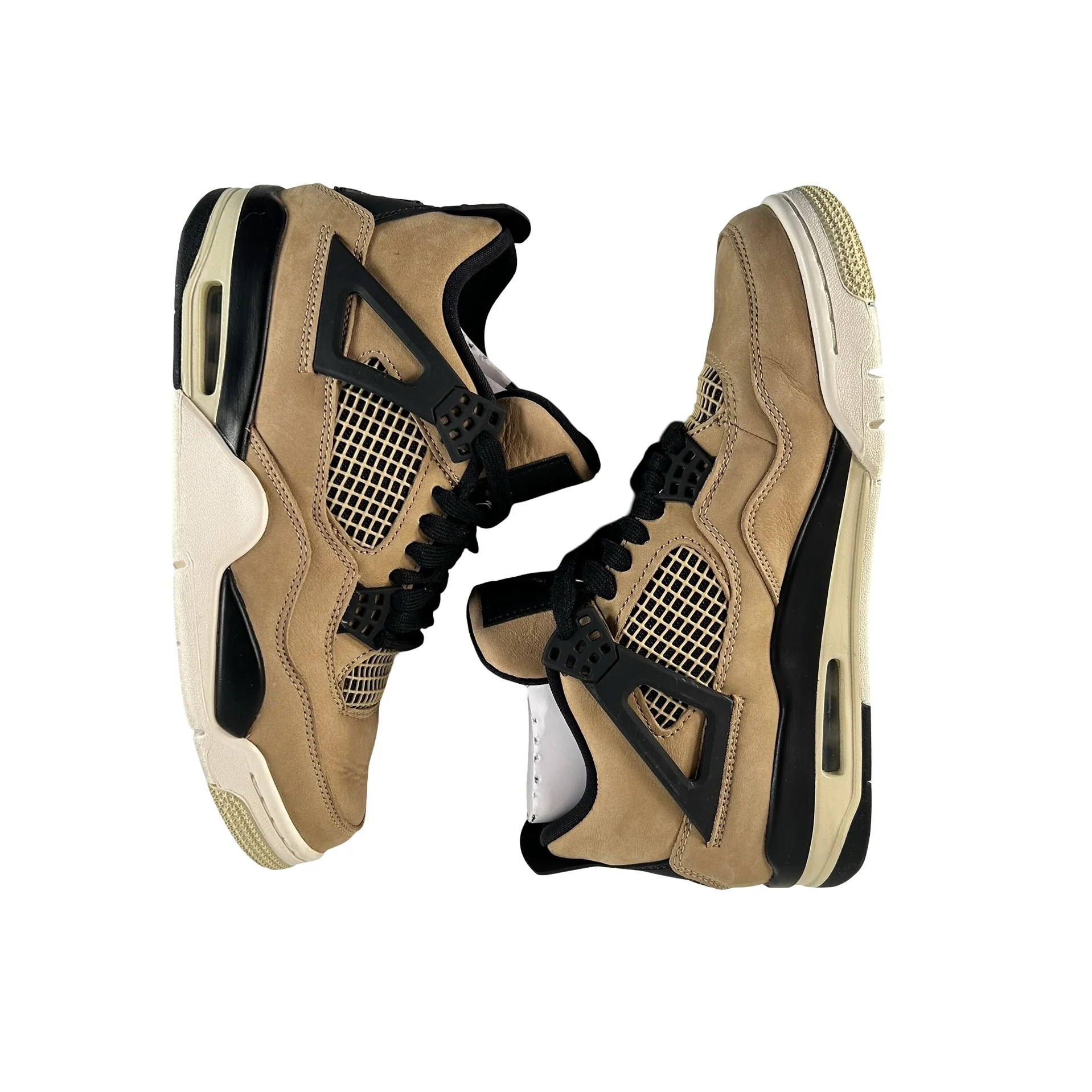 AQ9129 200 Jordan 4 Retro Fossil (Women's) [USED] - 8 W (Used) - Image 5