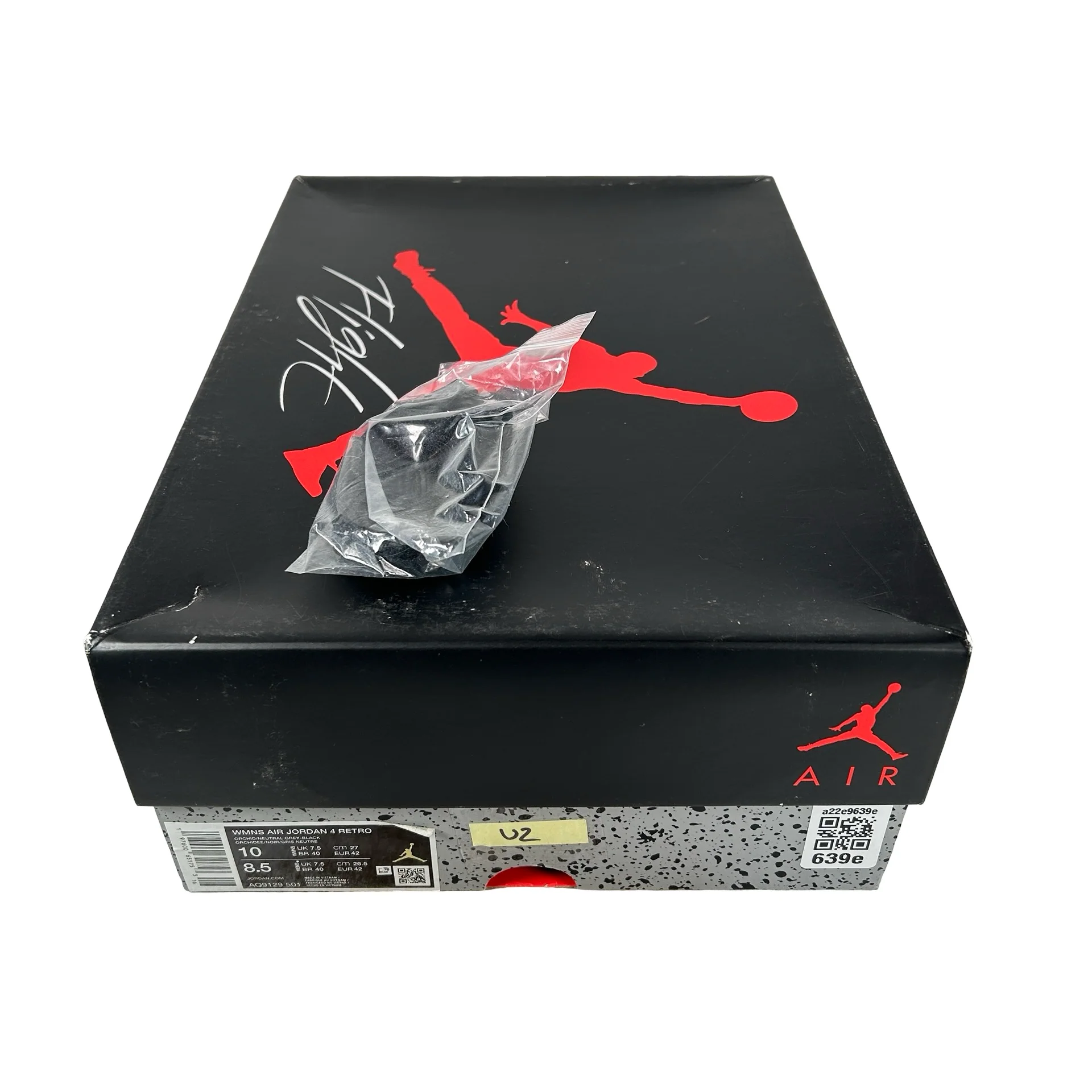 AQ9129 501 Jordan 4 Retro Orchid (Women's) [USED] - 10.5 W (Used2) - Image 7