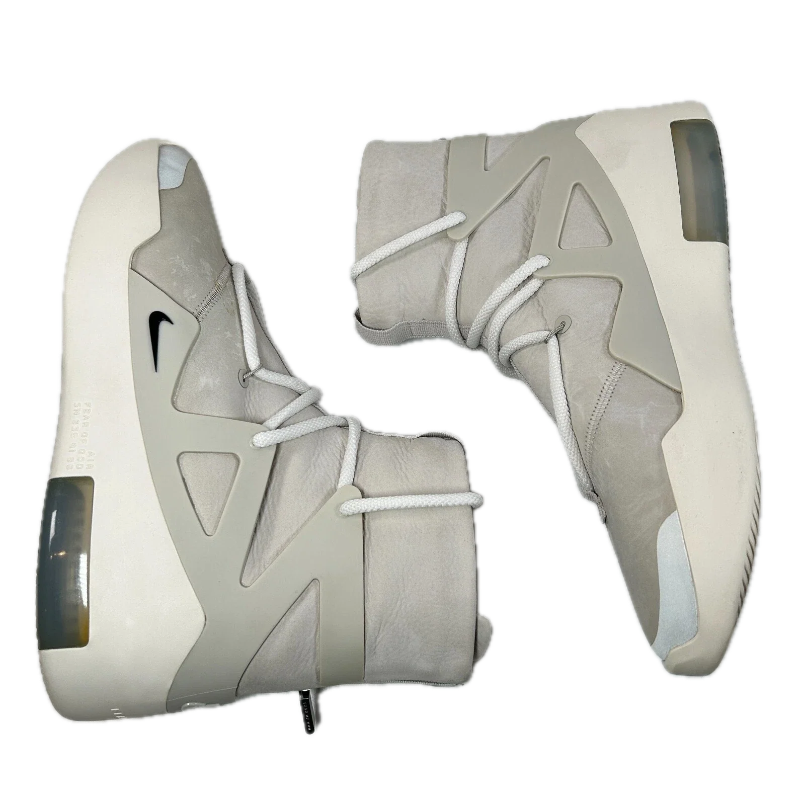 AR4237 002 Nike Air Fear Of God 1 Light Bone [USED] - 10 M (Used) - Image 4