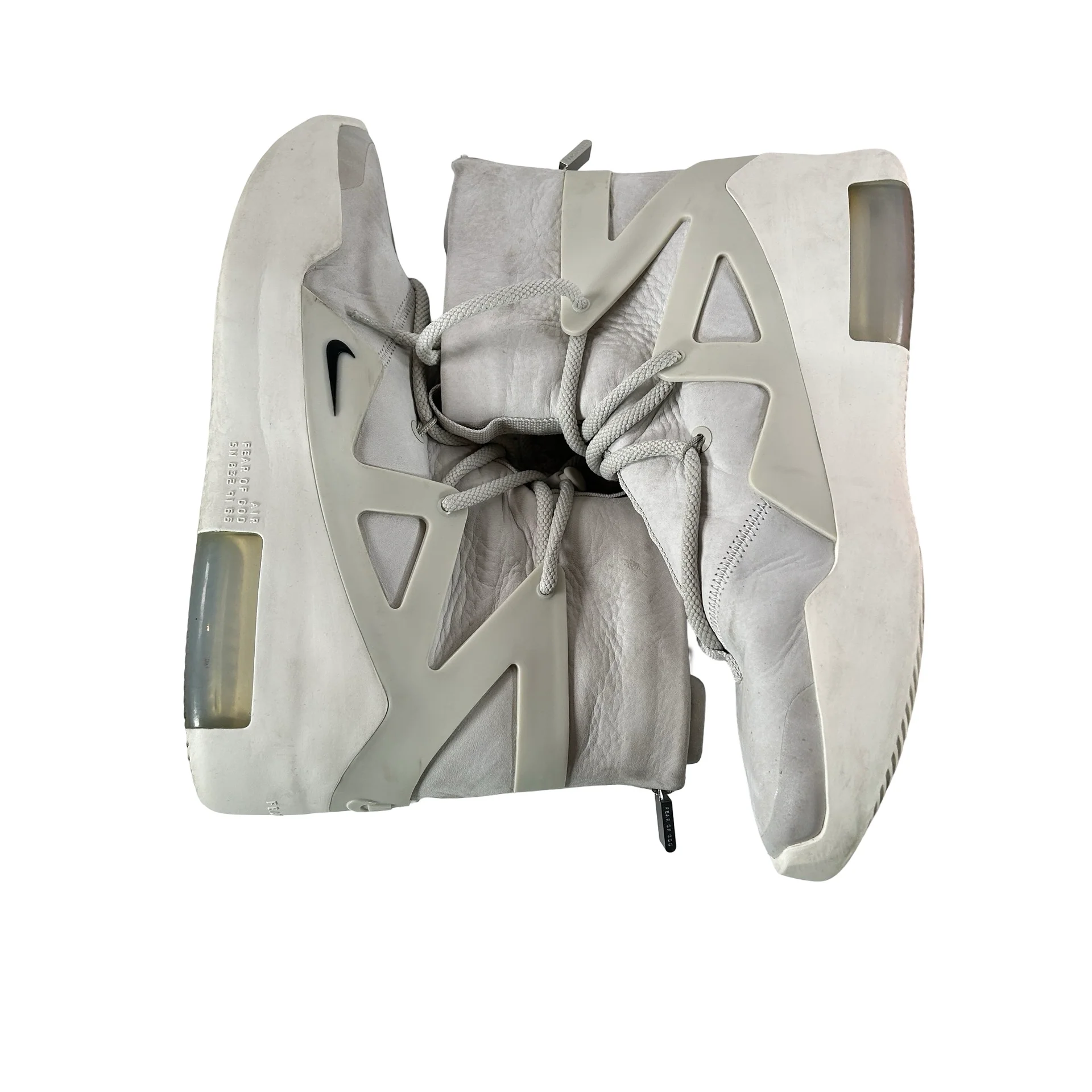 AR4237 002 Nike Air Fear Of God 1 Light Bone [USED] - 8.5 M (Used) - Image 4