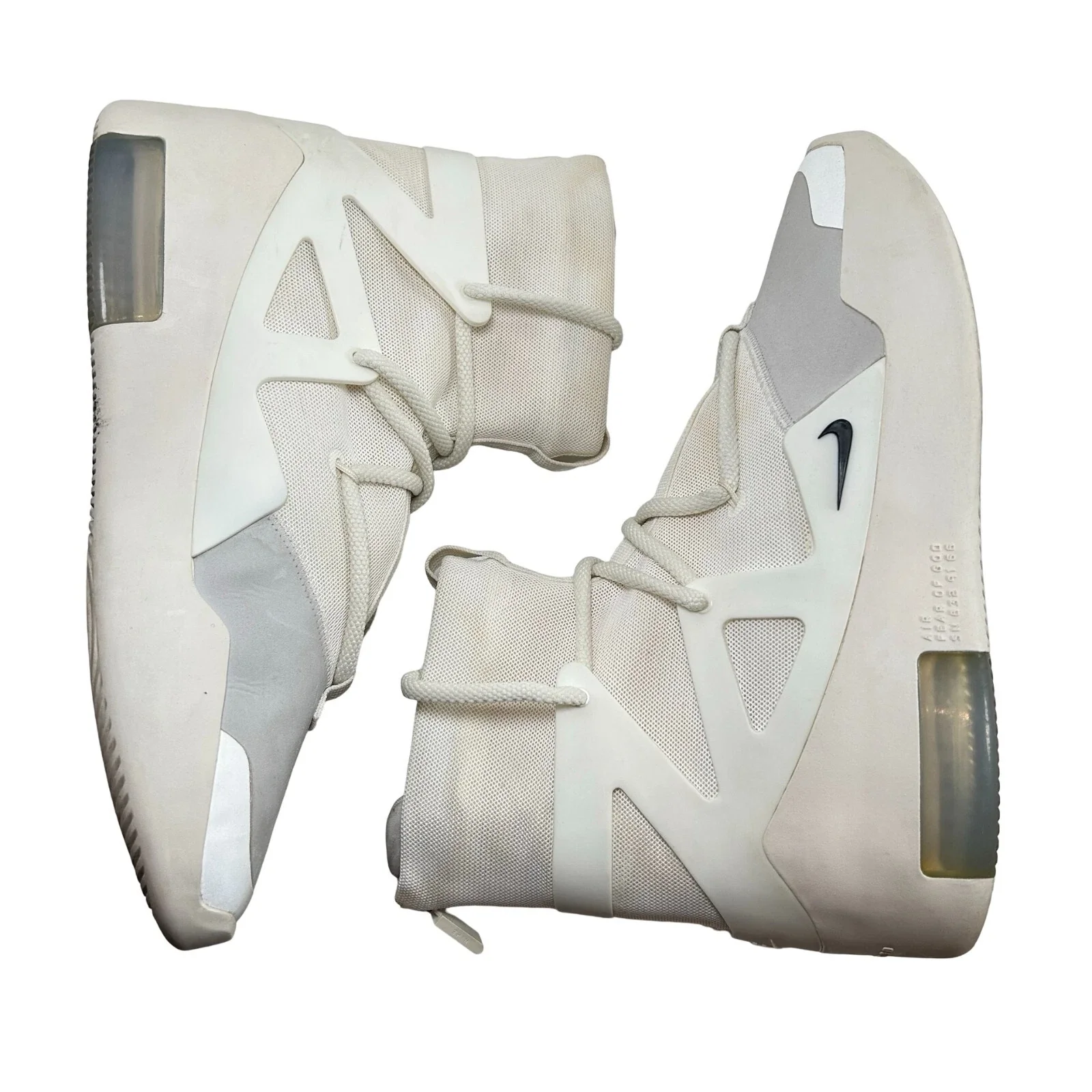 AR4237 100 Nike Air Fear Of God 1 Sail Black [USED] - 9 M (Used) - Image 5