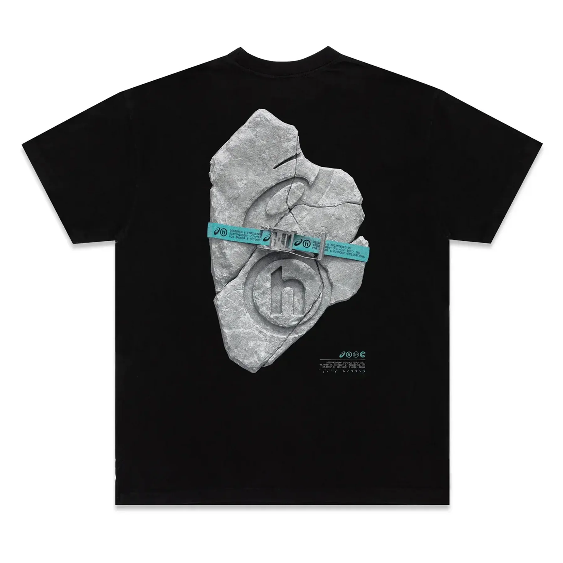 Asics × Hidden Pretech Stone Tee Black - Image 2