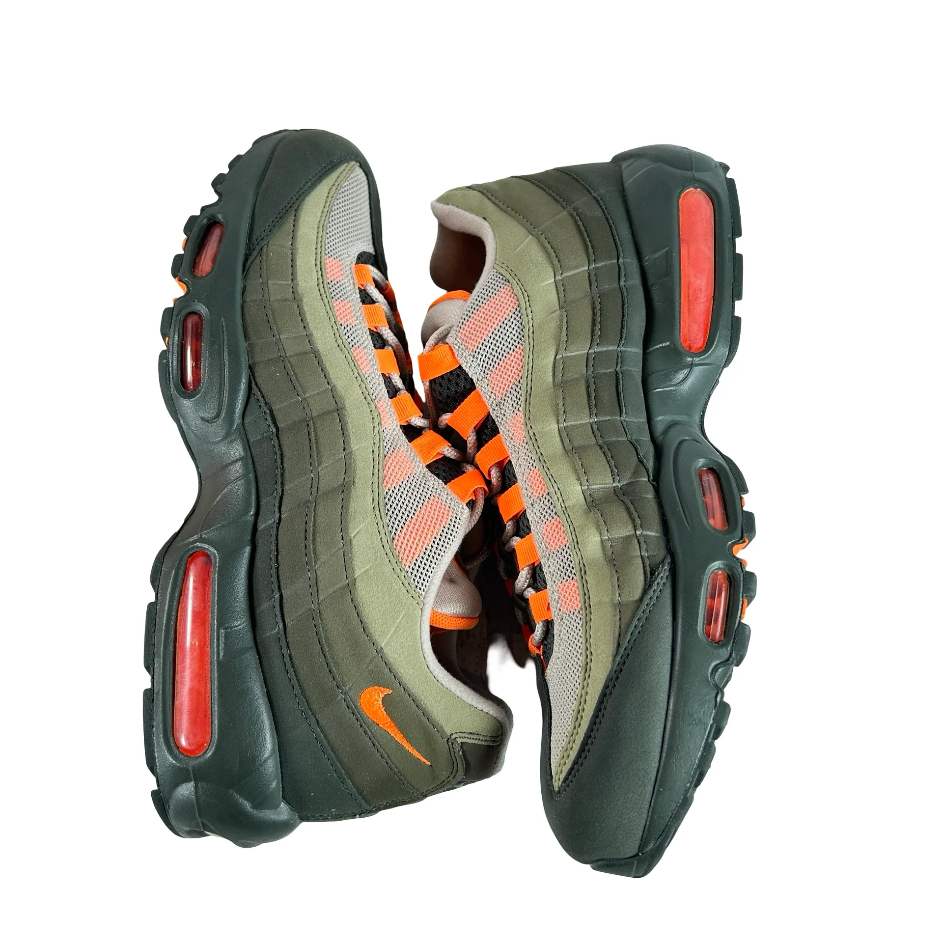 AT2865 200 Nike Air Max 95 OG Neutral Olive Total Orange [USED] - 11 M (Used) - Image 4