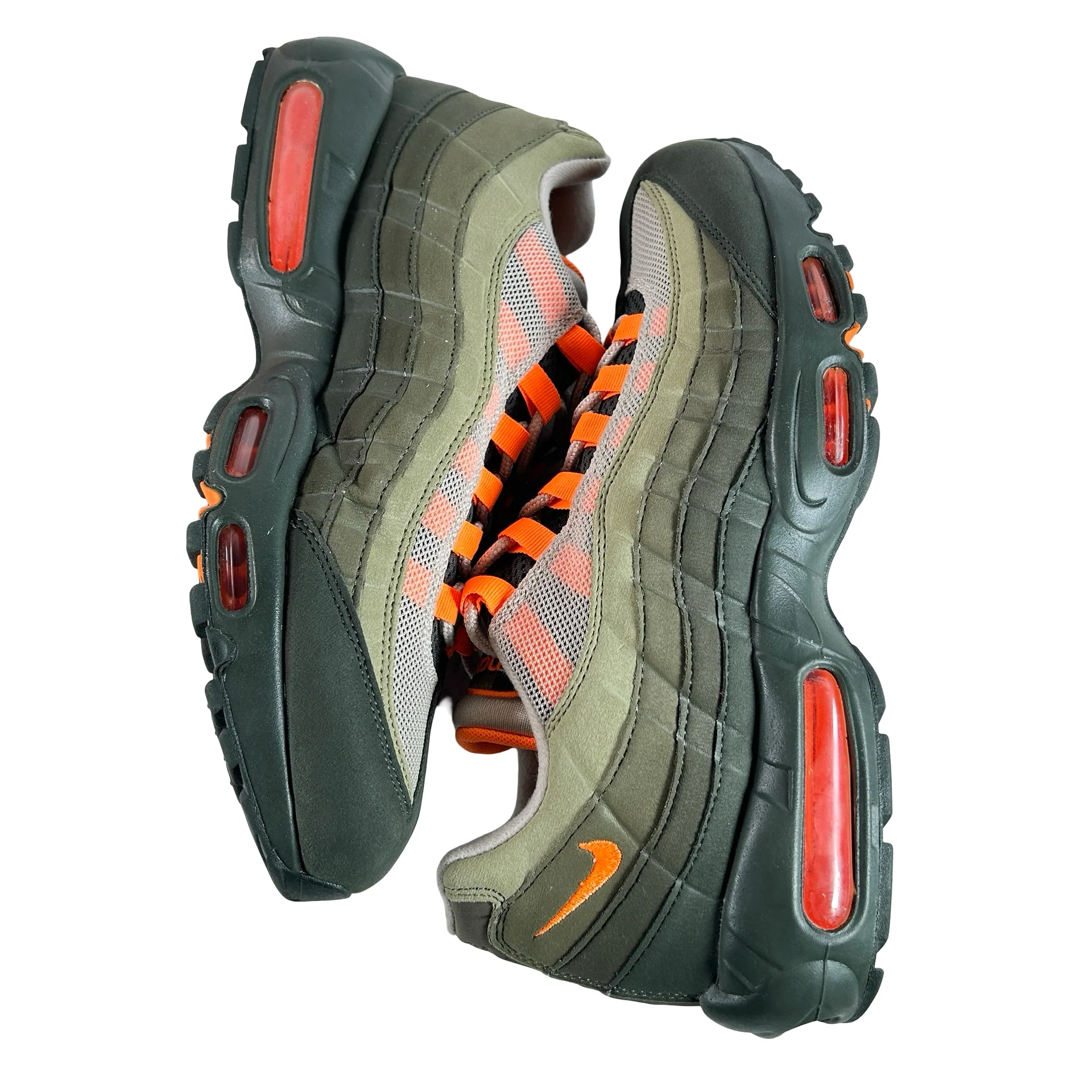 AT2865 200 Nike Air Max 95 OG Neutral Olive Total Orange [USED] - 11 M (Used) - Image 5