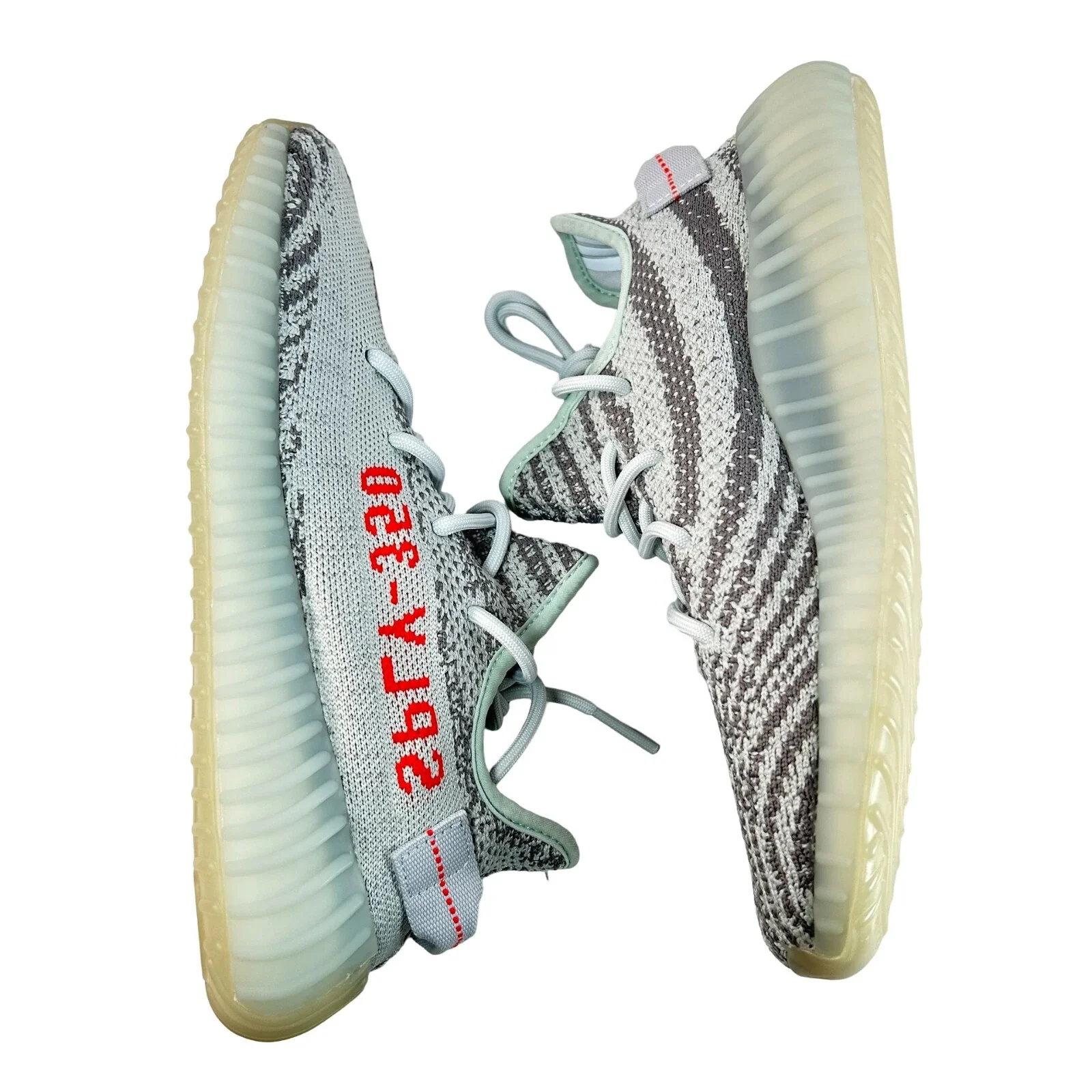 B37571 adidas Yeezy Boost 350 V2 Blue Tint - 7 M (Soles Yellowing) - Image 4