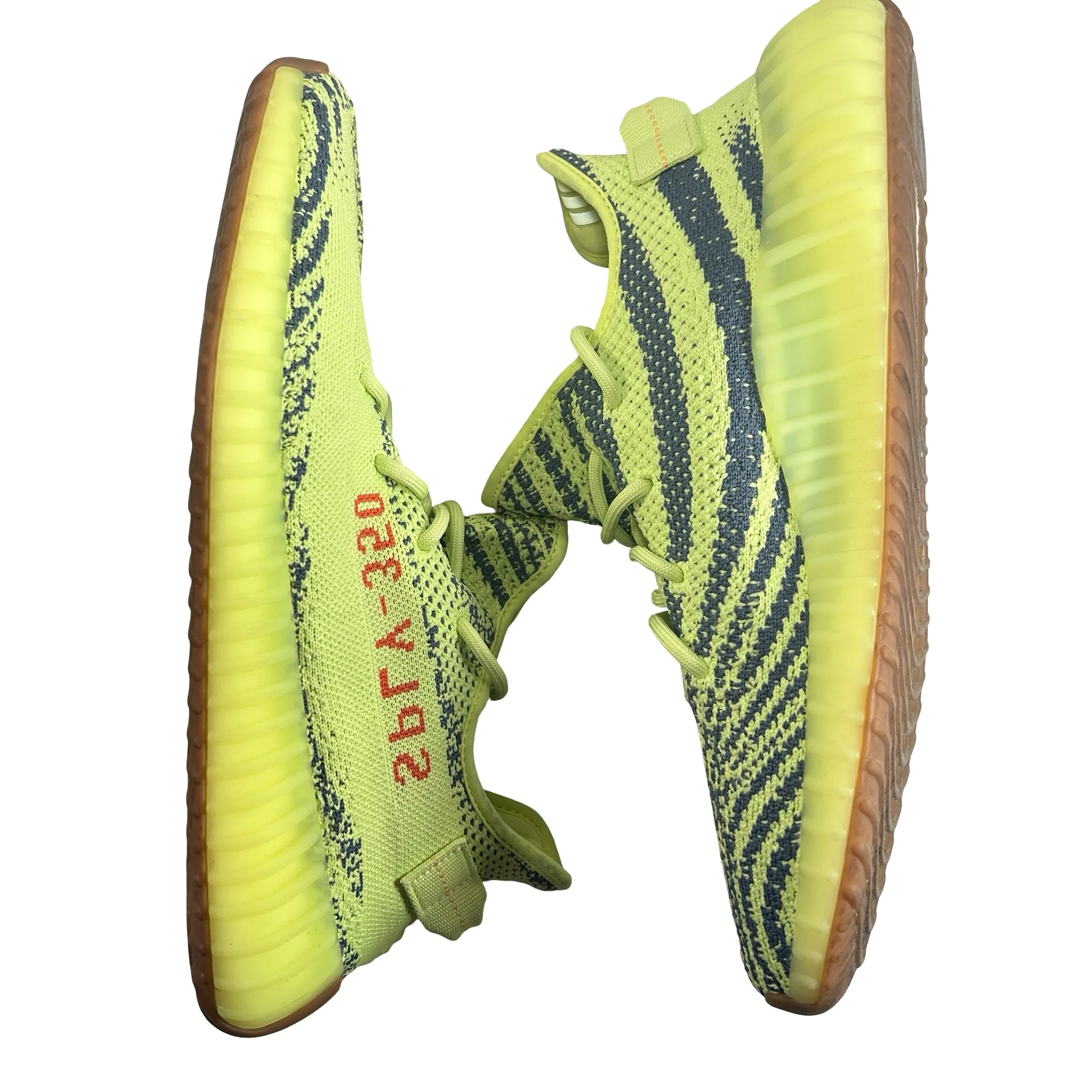 B37572 adidas Yeezy Boost 350 V2 Semi Frozen Yellow [USED] - 11 M (Used3) - Image 4