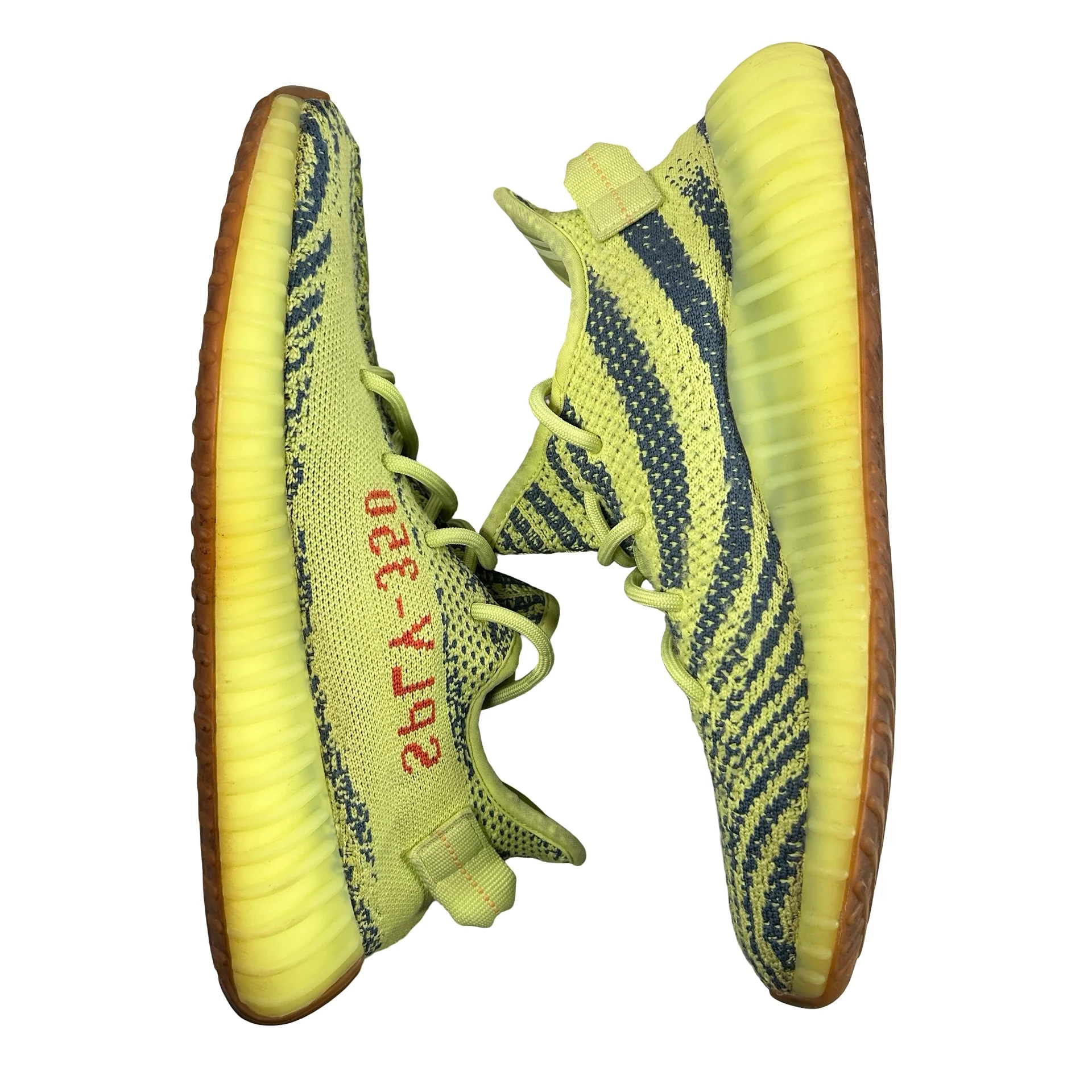 B37572 adidas Yeezy Boost 350 V2 Semi Frozen Yellow [USED] - 8.5 M (Used) - Image 4