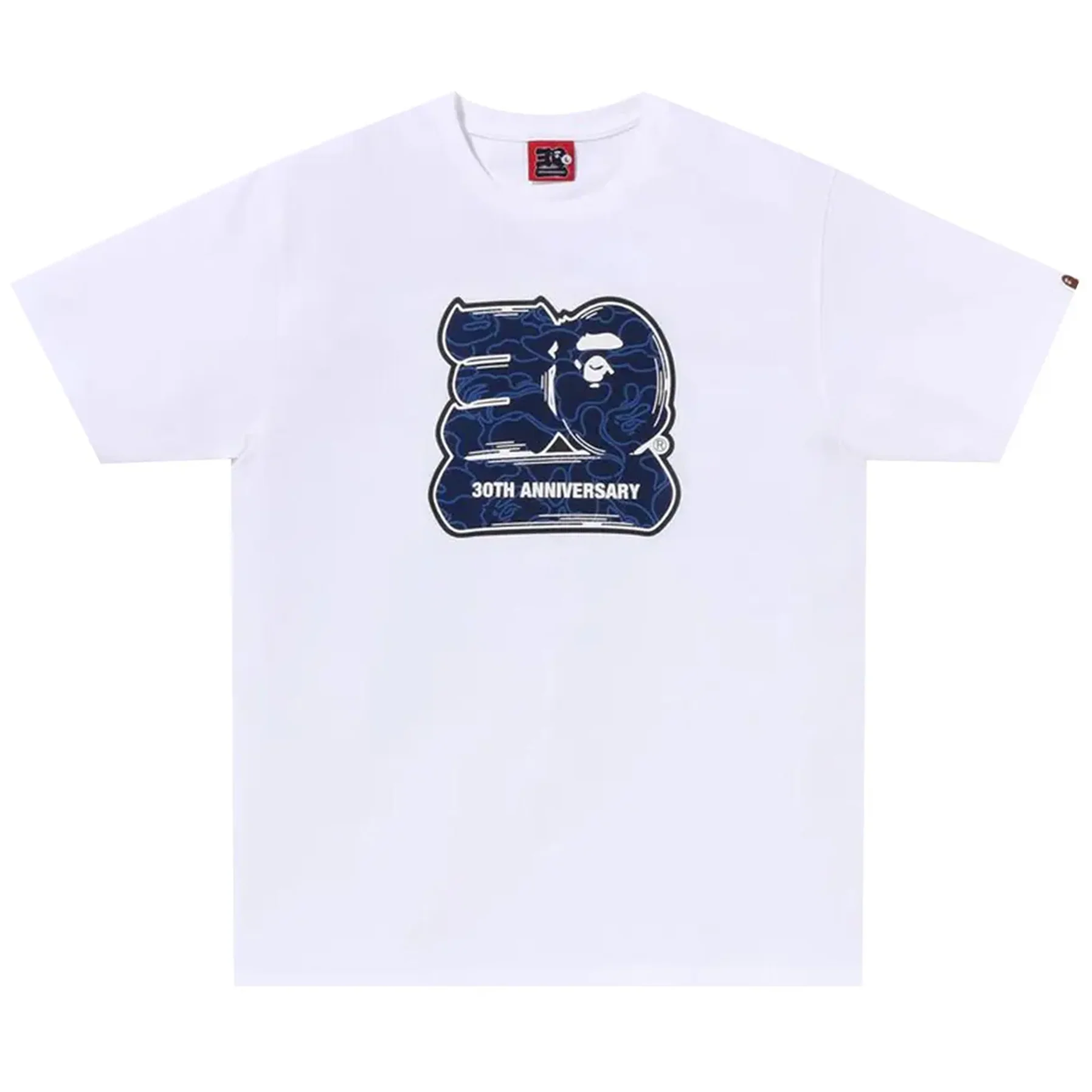 BAPE 30th Anniversary II Tee White/Navy