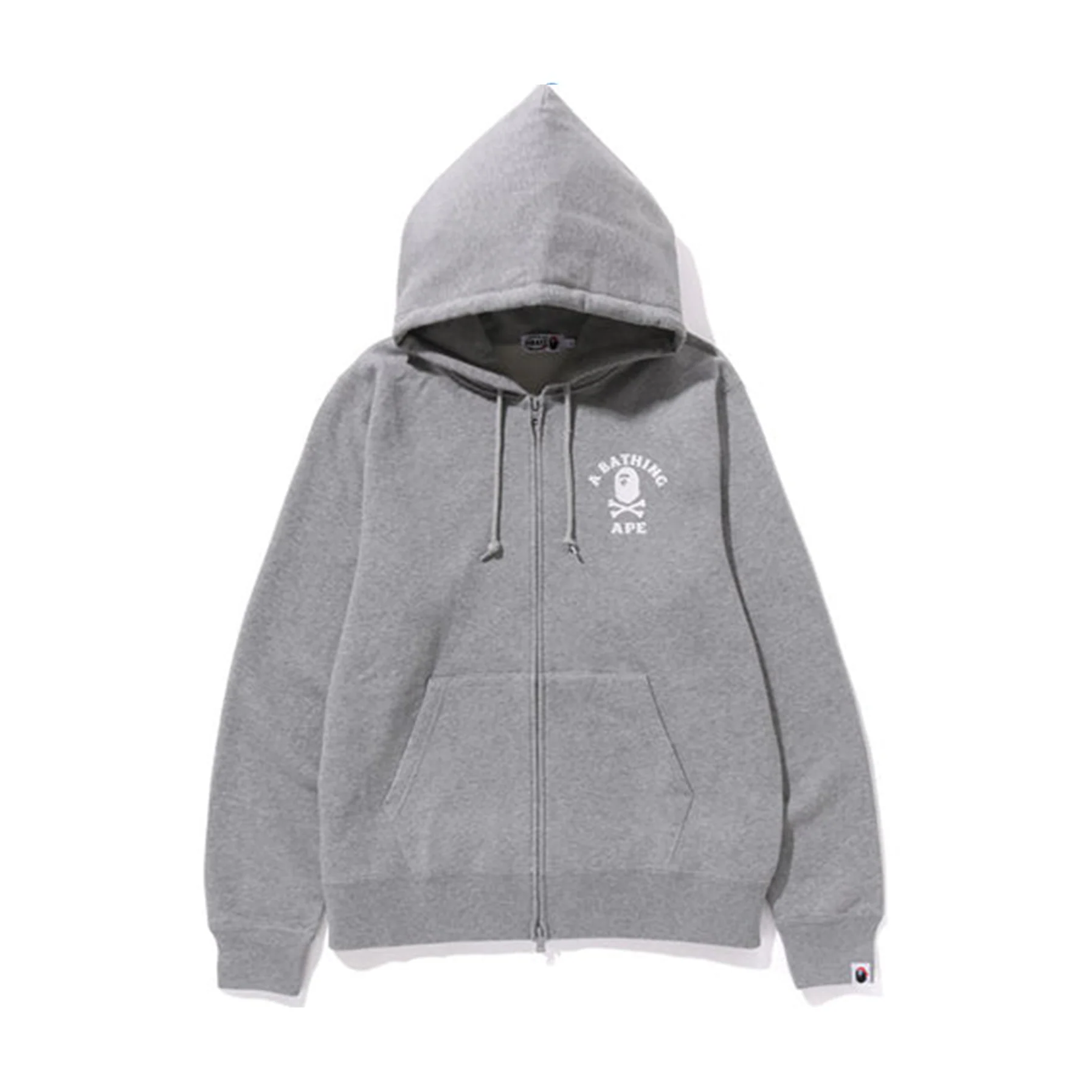 Bape Ape Crossbone College Zip Hoodie [USED] - L (Used)