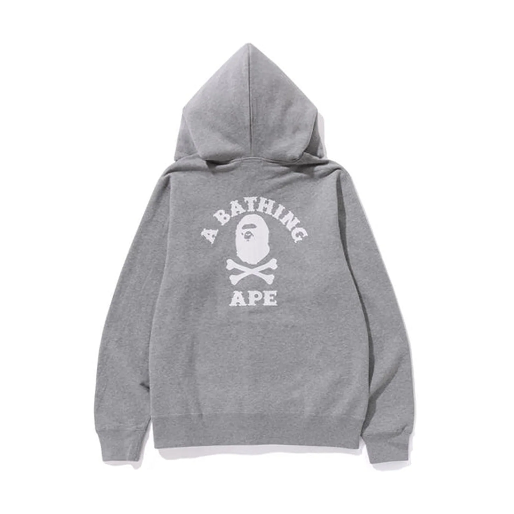 Bape Ape Crossbone College Zip Hoodie [USED] - L (Used) - Image 2