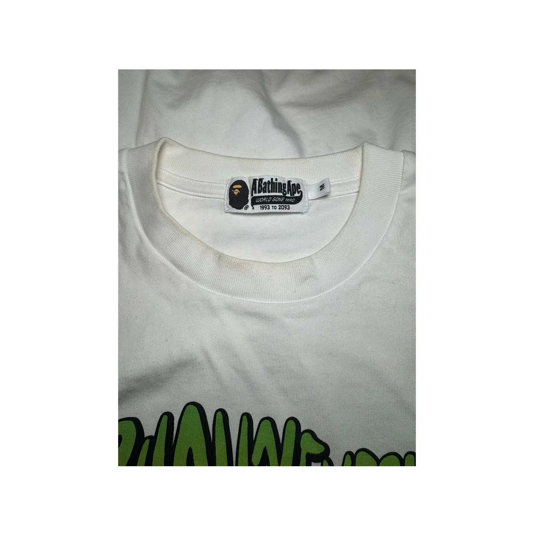 BAPE Car Graphic T-Shirt 'White' [USED] - M (Used) - Image 3