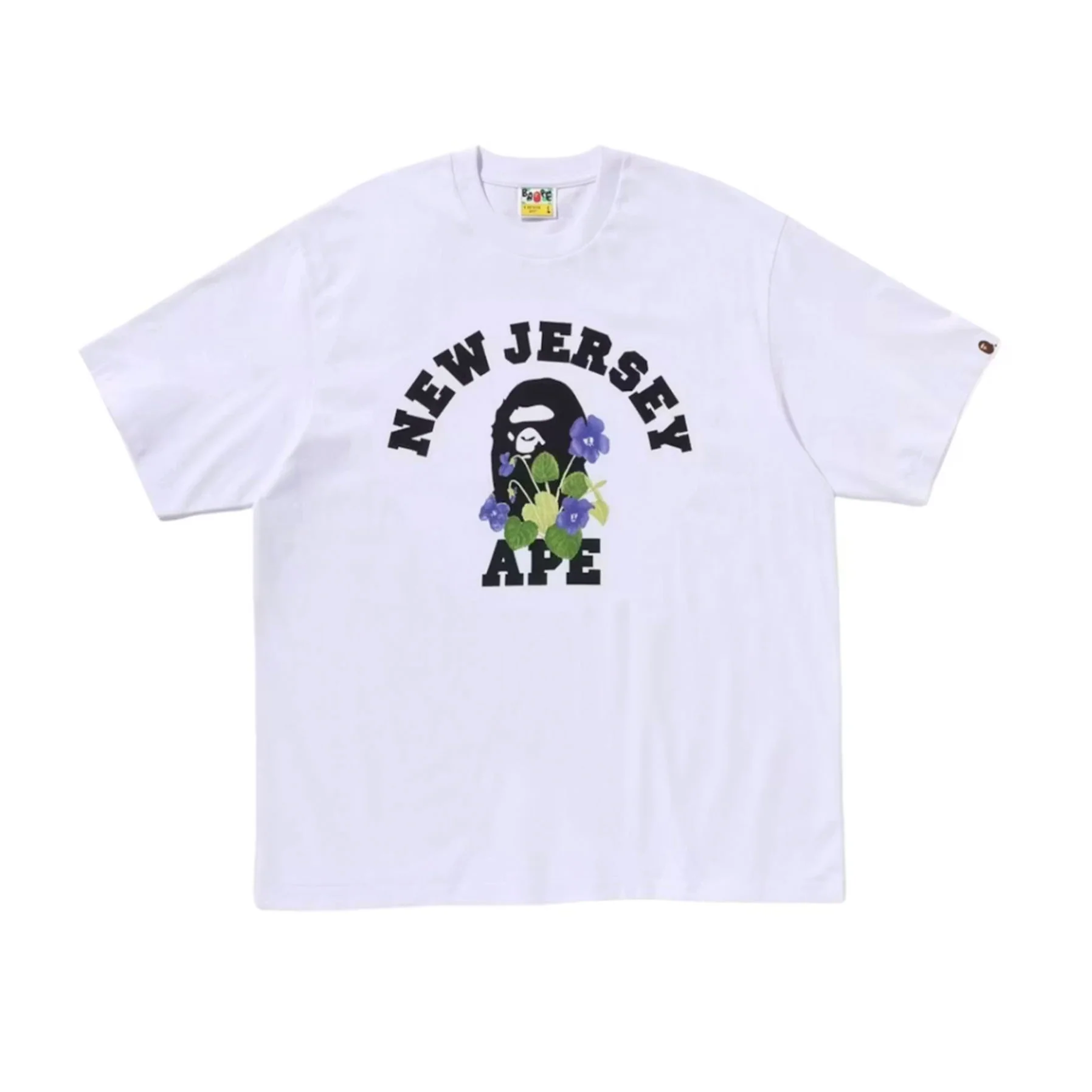BAPE College II New Jersey Exclusive Tee White [USED] - XL (Used)