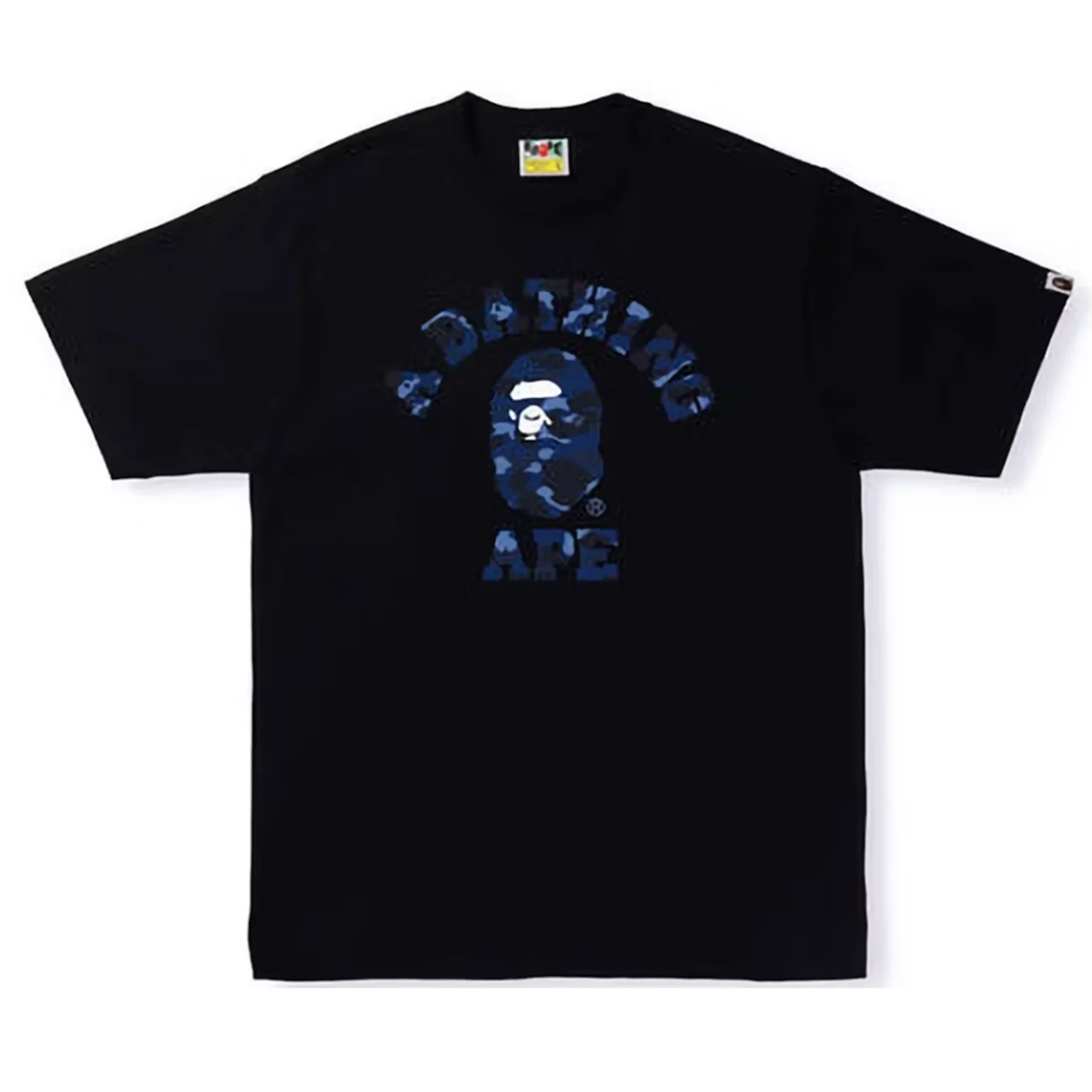 BAPE Color Camo College Tee Black/Navy [USED] - L (Used)
