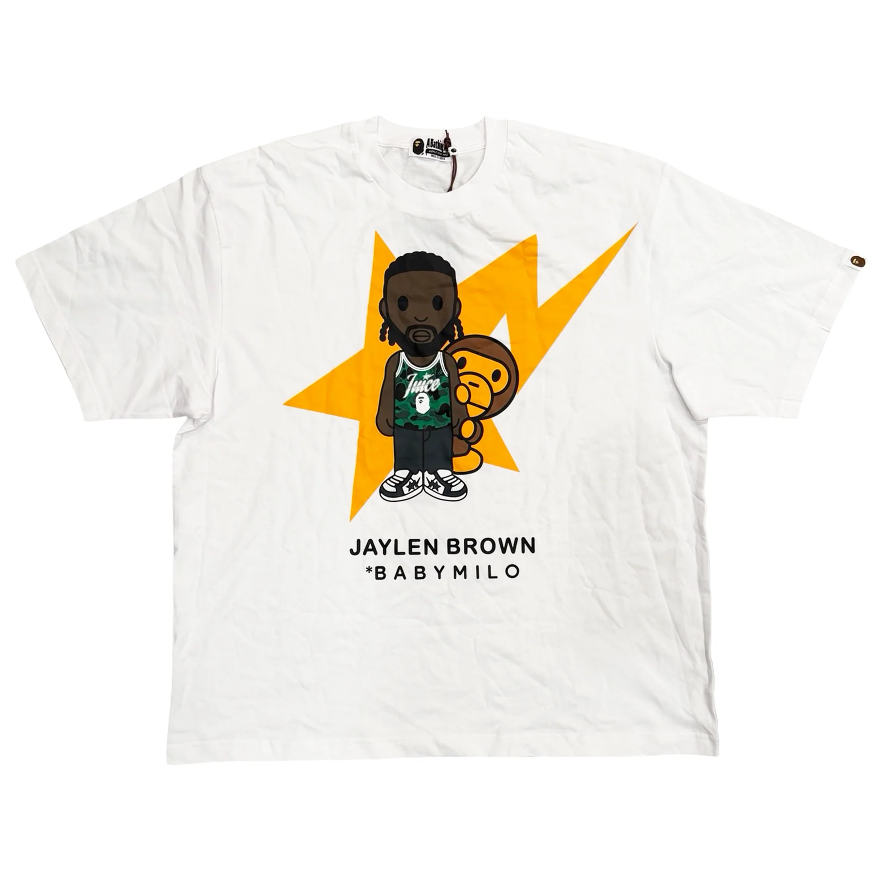 Bape Jaylen Brown Baby Milo Tee White