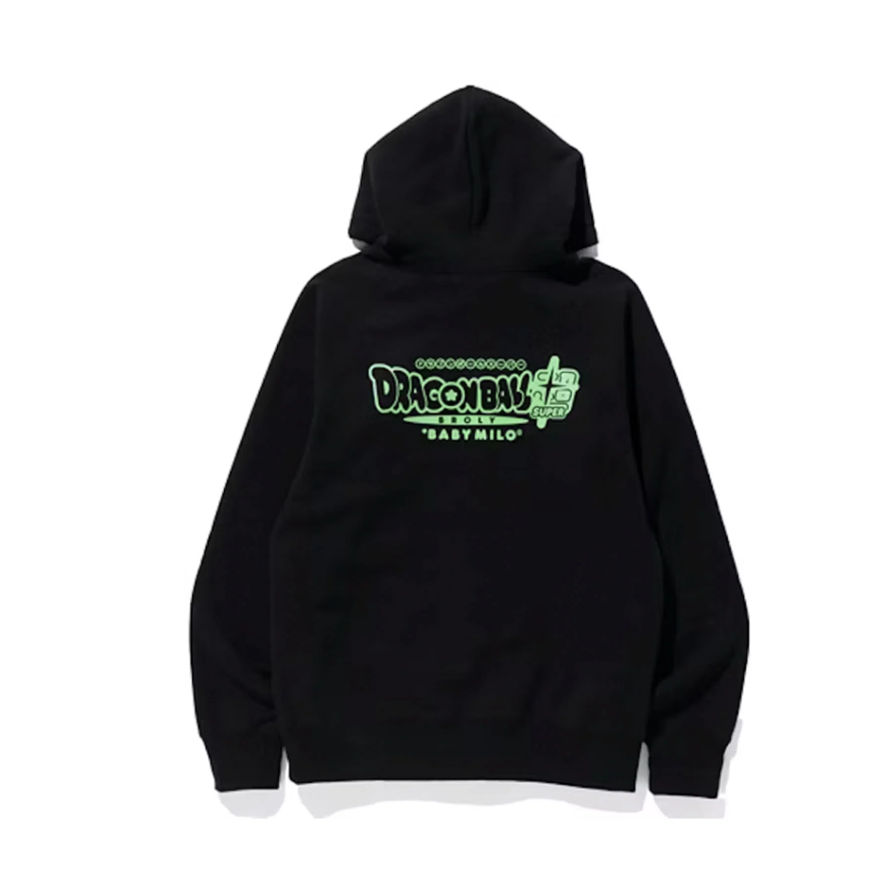 BAPE x Dragonball Super Son Goku & Vegeta Hoodie Black - Image 2