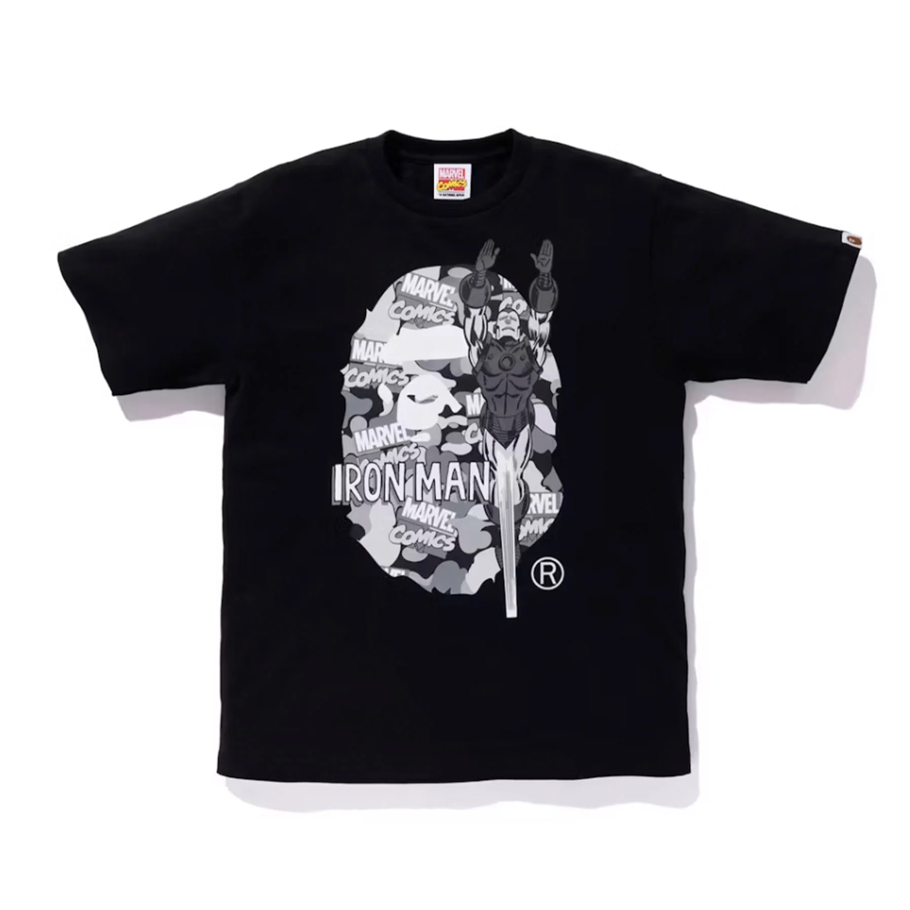 BAPE x Marvel Comics Camo Iron Man Tee Black [USED] - L (Used)