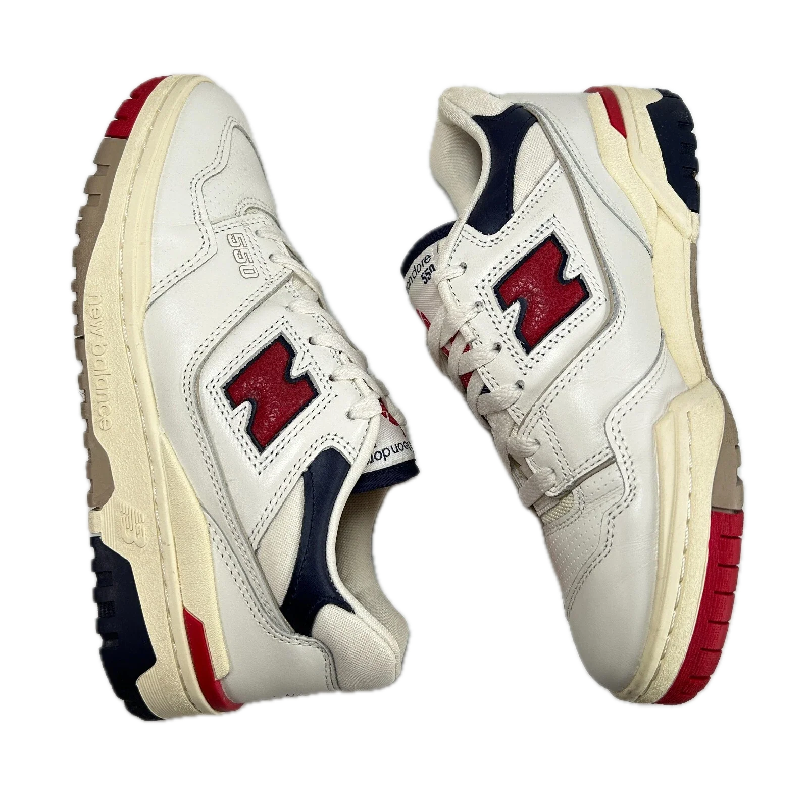 BB550A3 New Balance 550 Aime Leon Dore White Navy Red [USED] - 6 M (Used) - Image 4