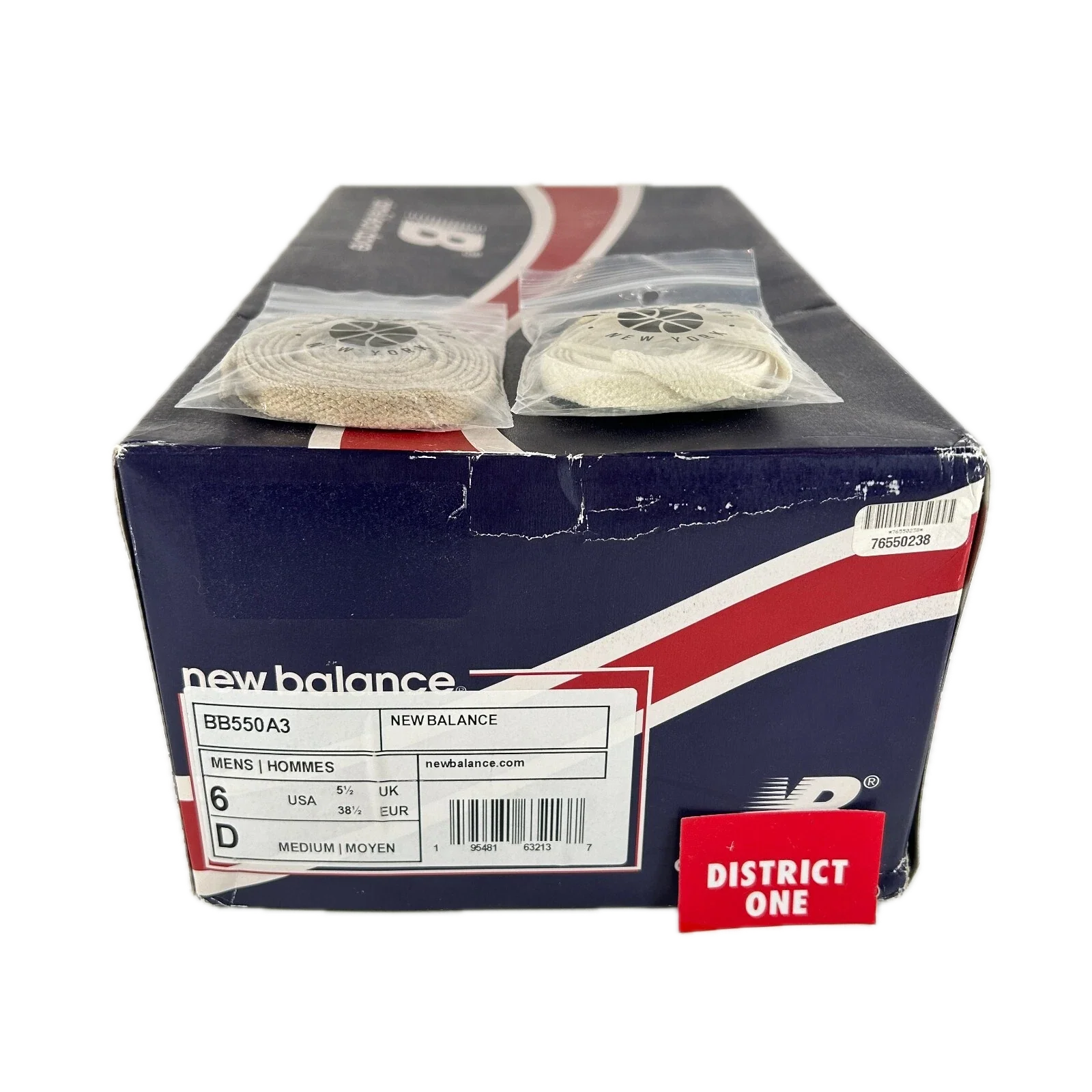 BB550A3 New Balance 550 Aime Leon Dore White Navy Red [USED] - 6 M (Used) - Image 7