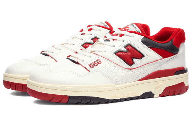 BB550AE1 New Balance 550 Aime Leon Dore White Red - Image 3