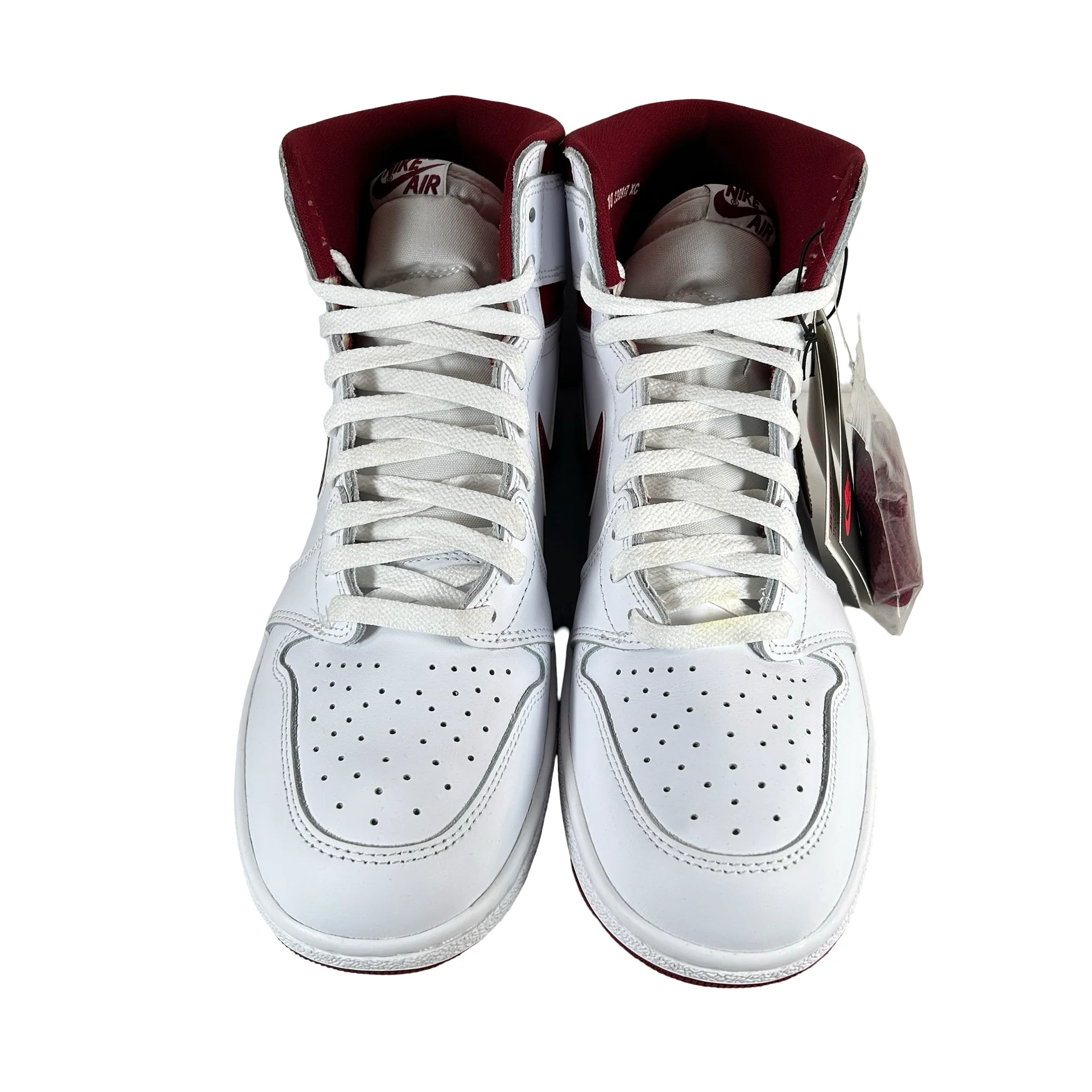 BQ4422 161 Jordan 1 Retro High 85 OG Metallic Burgundy [USED] - 10 M (Used) (No Box) - Image 2