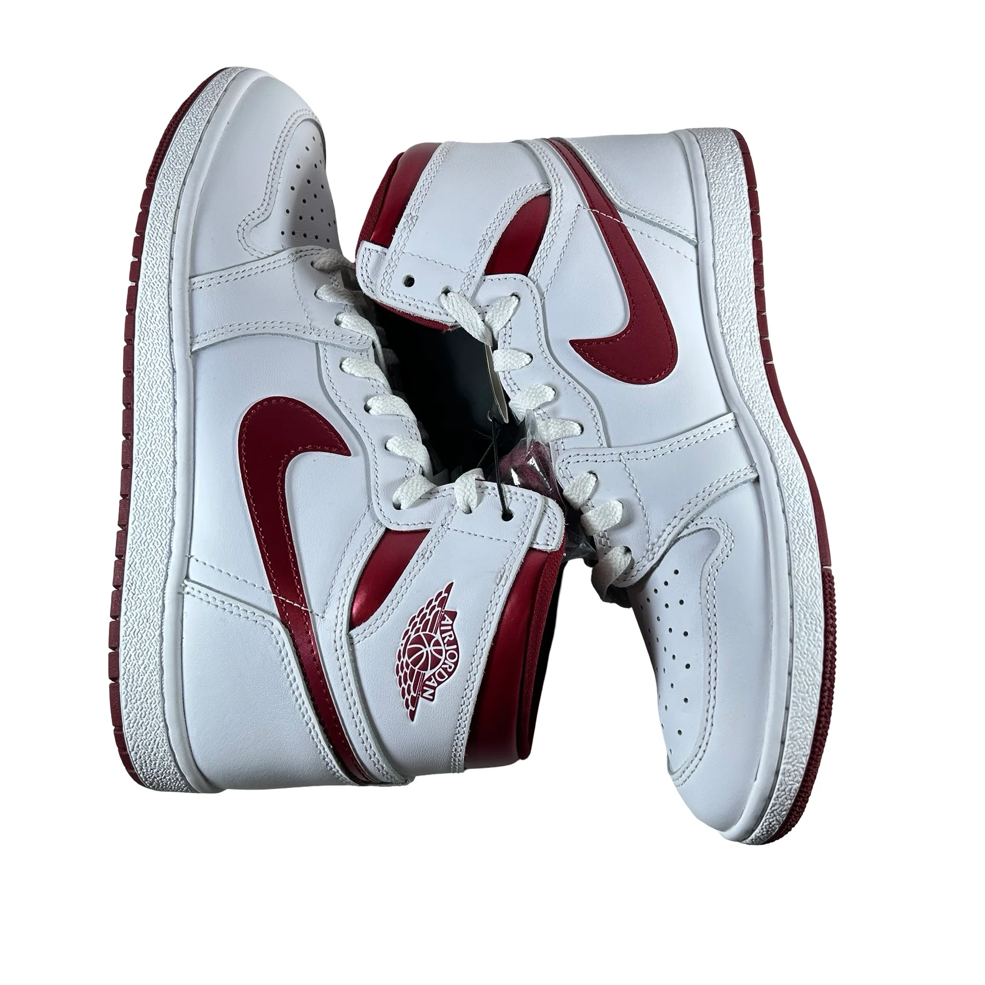 BQ4422 161 Jordan 1 Retro High 85 OG Metallic Burgundy [USED] - 10 M (Used) (No Box) - Image 4