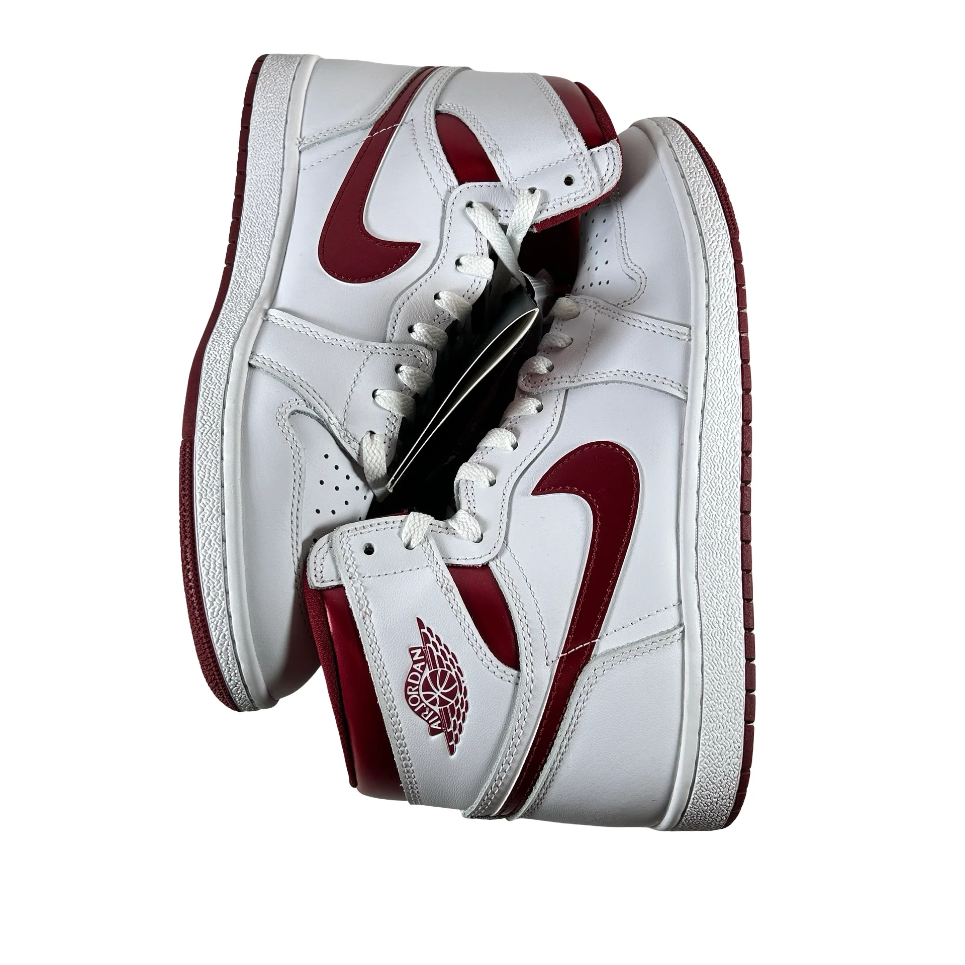 BQ4422 161 Jordan 1 Retro High 85 OG Metallic Burgundy [USED] - 10 M (Used) (No Box) - Image 5